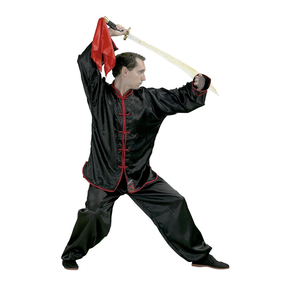 Tenue de Kung Fu FUJIMAE - Satin Noir