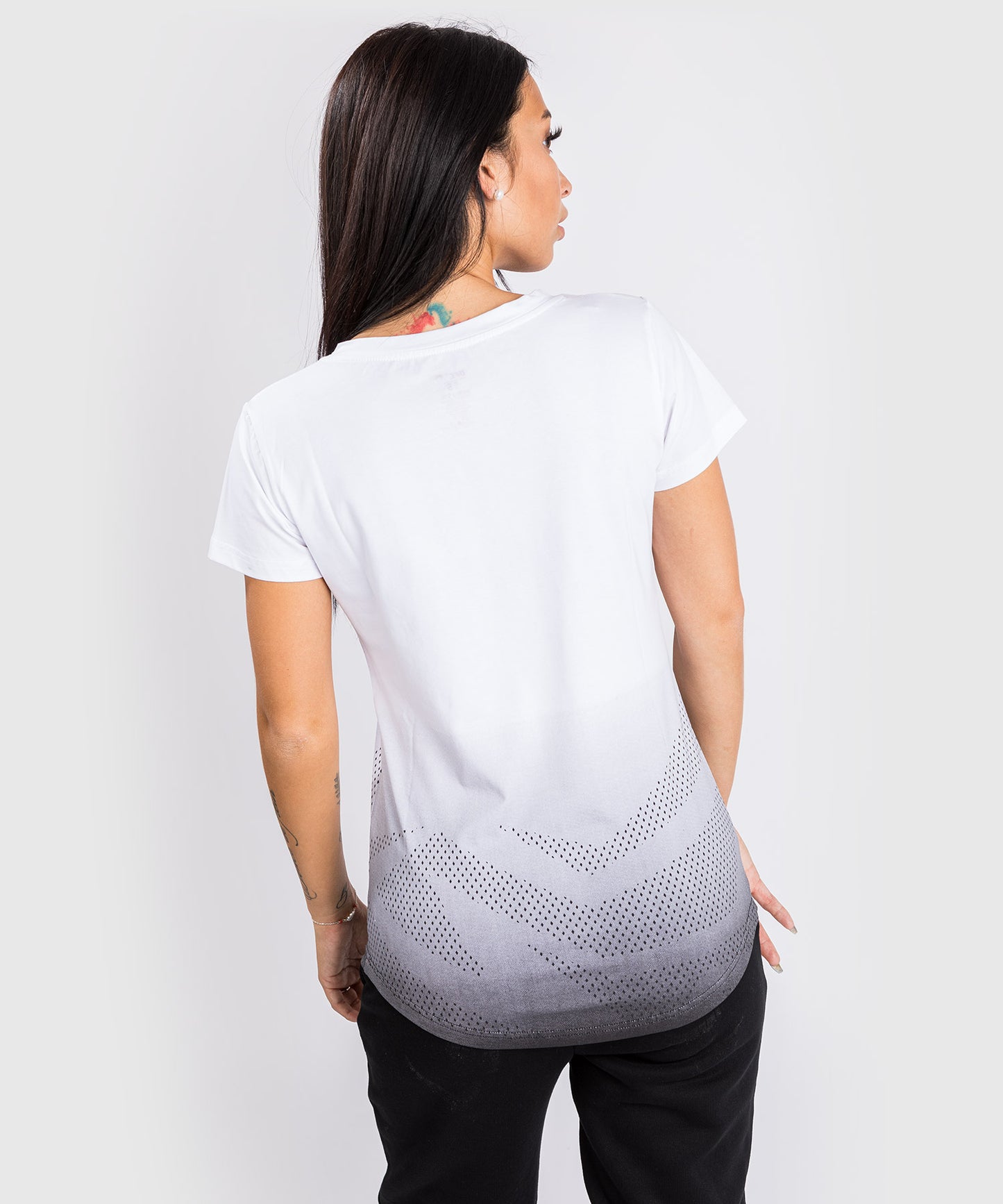 Camiseta De Algodón Manga Corta Para Mujer UFC Venum Authentic Fight Week - Blanco