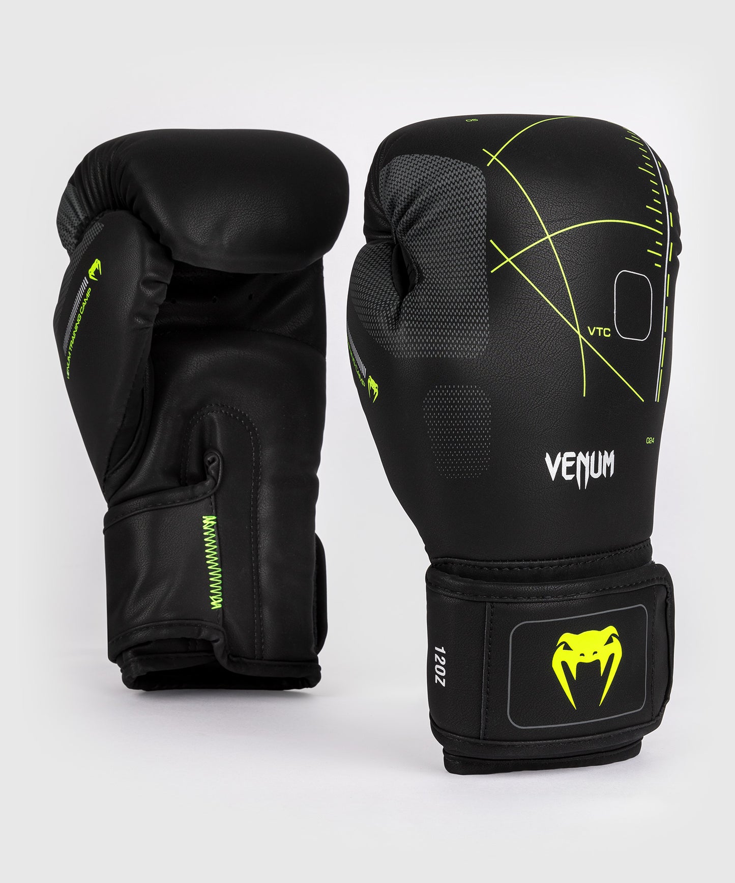 Venum Training Camp 4.0 Boxhandschuhe - Schwarz/Neongrün