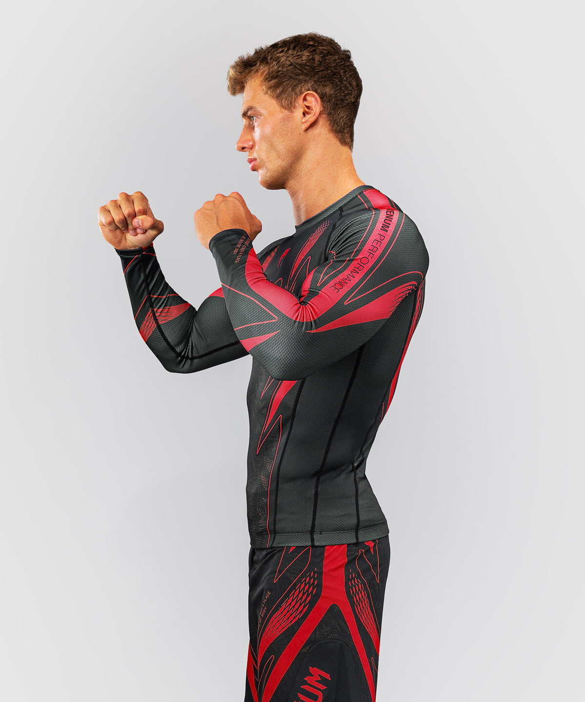 Venum Amazonia Reborn Maglia a compressione a maniche lunghe - Nero/Rosso