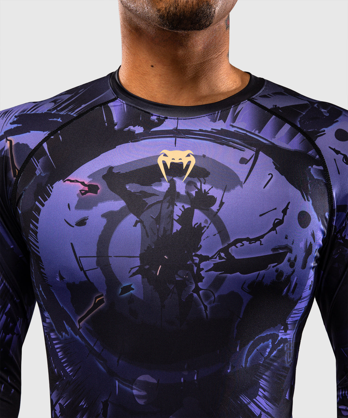 Rashguard à Manches Longues Gojo Jujutsu Kaisen x Venum – Violet
