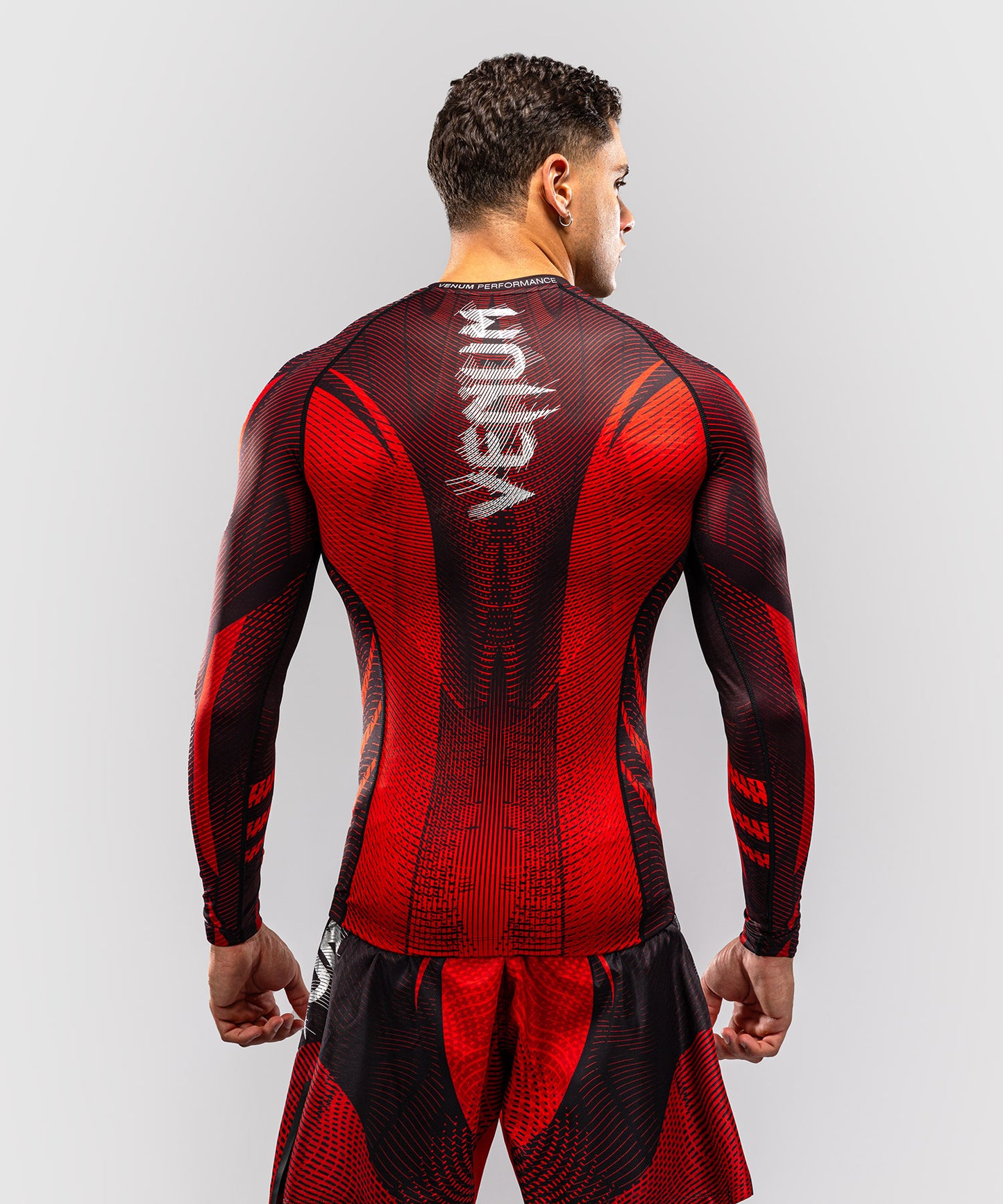 Rashguard à Manches Longues Venum Galactic 3.0 - Rouge/Argent