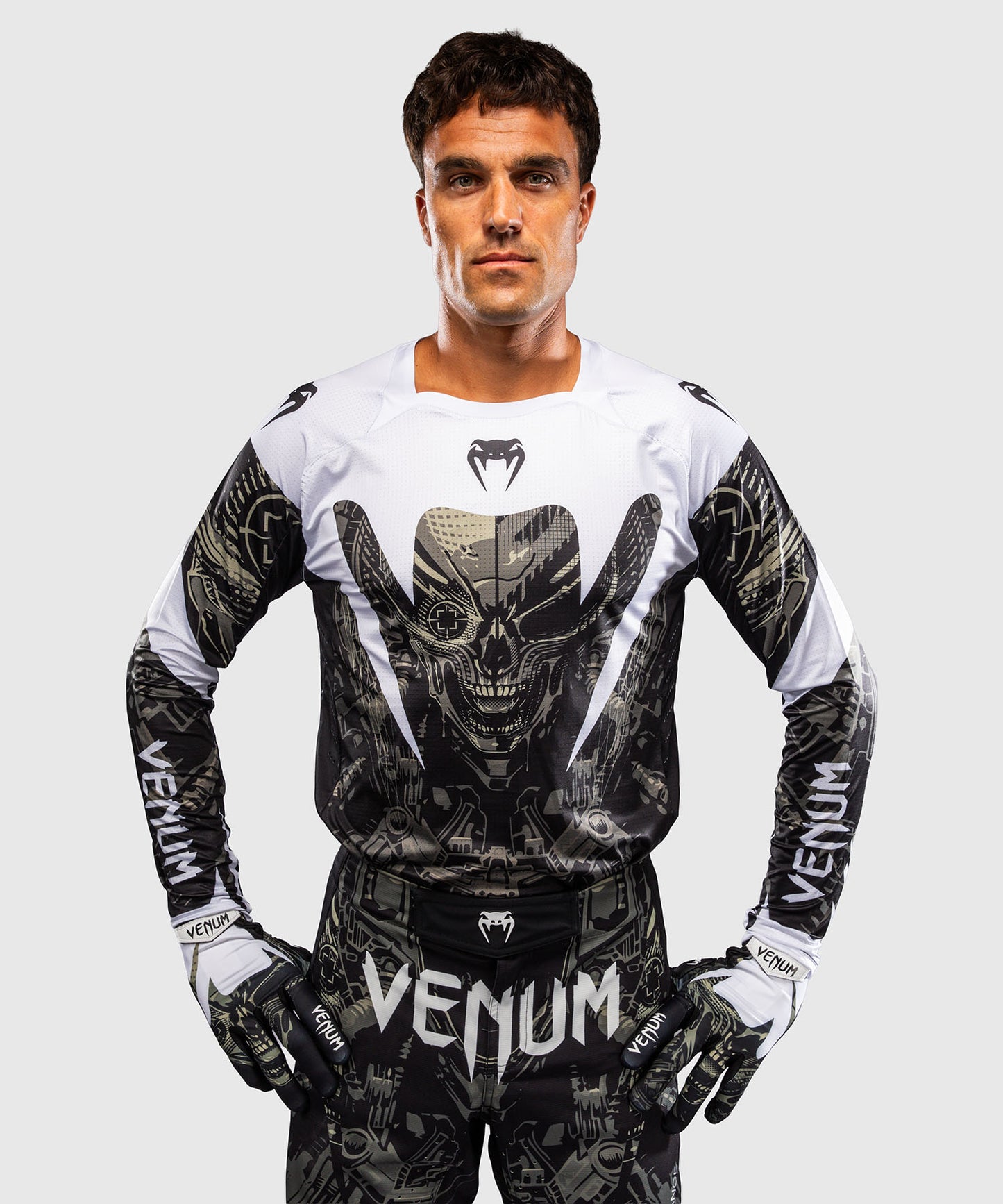 Venum MX Elite Maglia da Motocross - Nero/Sabbia