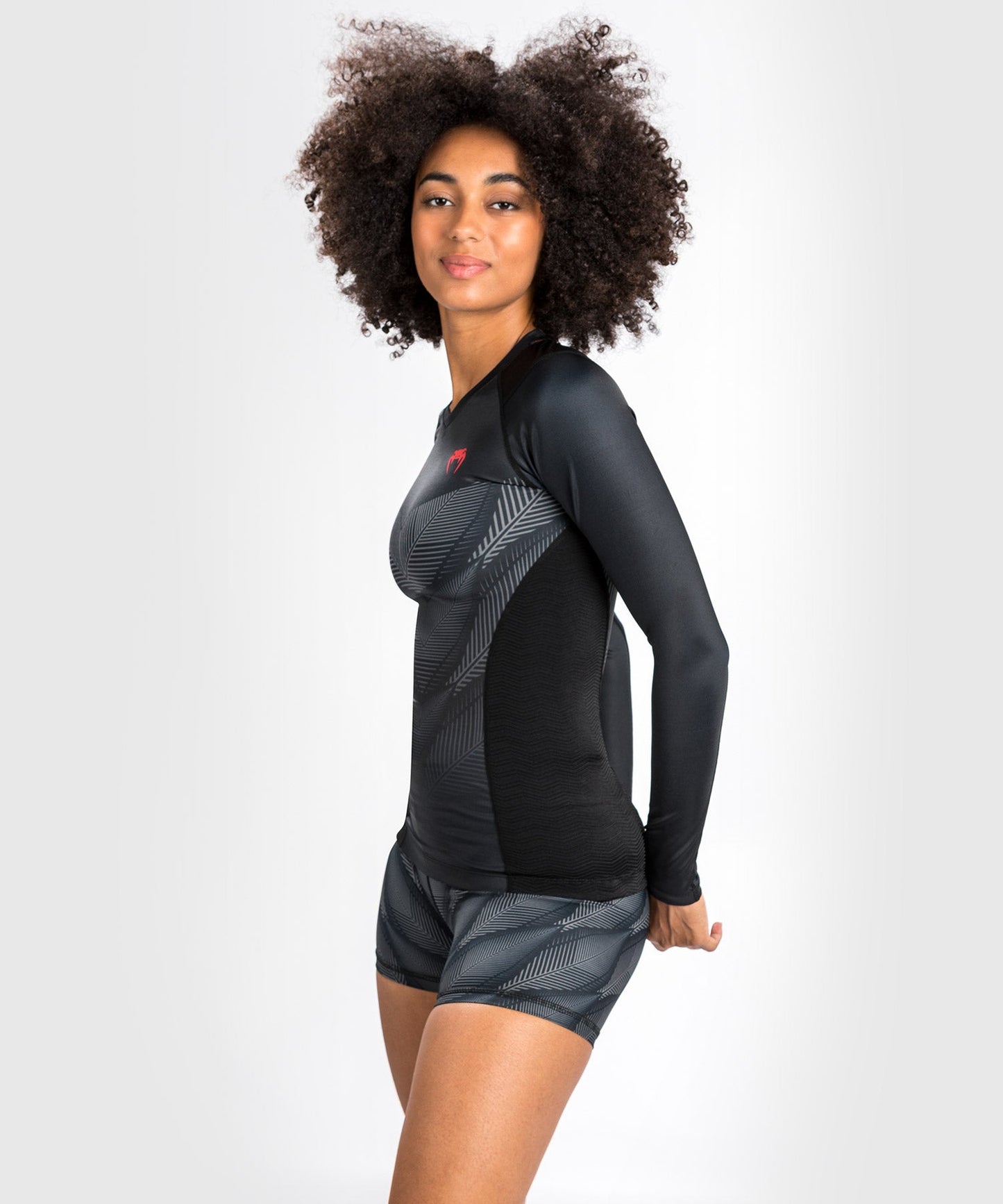 Rashguard Venum Phantom - Manches Longues - Pour Femmes - Noir/Rouge