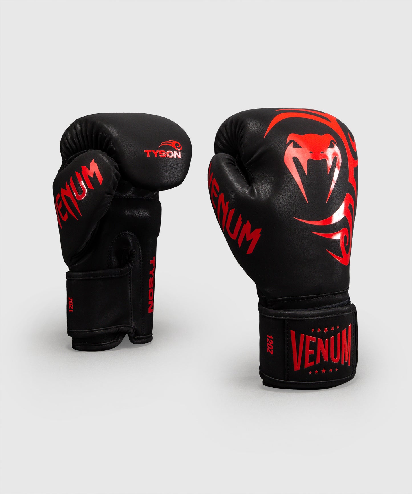 Venum Mike Tyson Guantes de Boxeo Réplica – Negro/Rojo