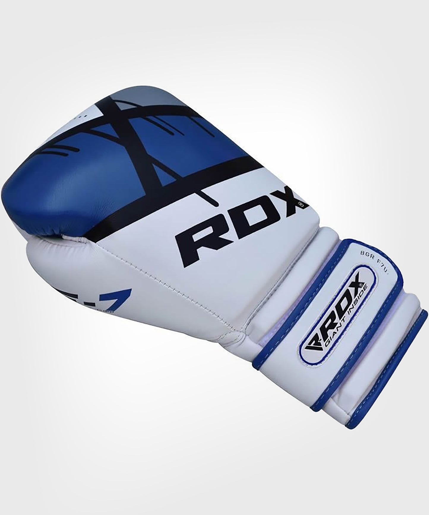 RDX Sports Quadro-Dome Boxing Gloves – White/Blue