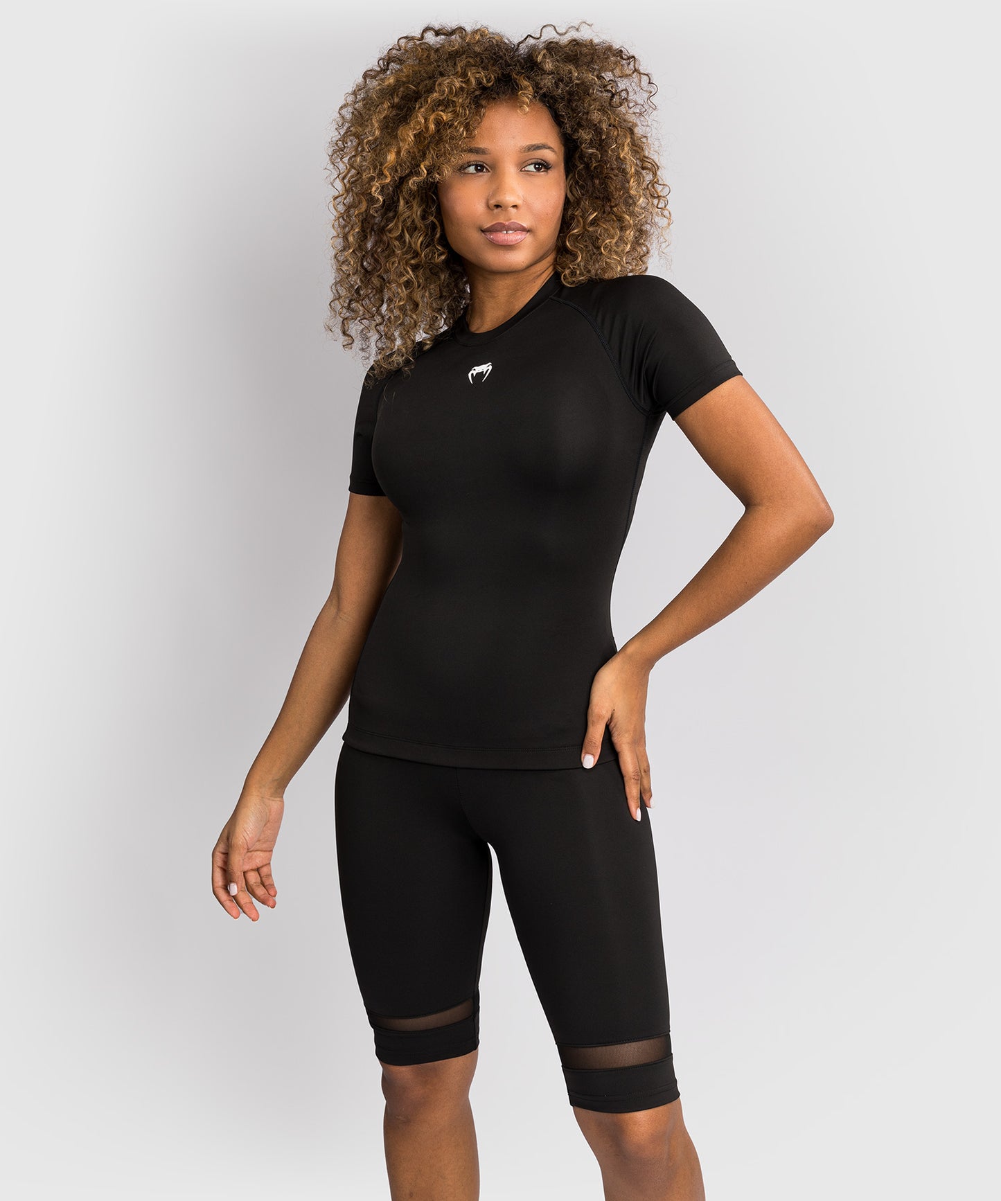 Venum Halo Rashguard Kurzarm - Schwarz