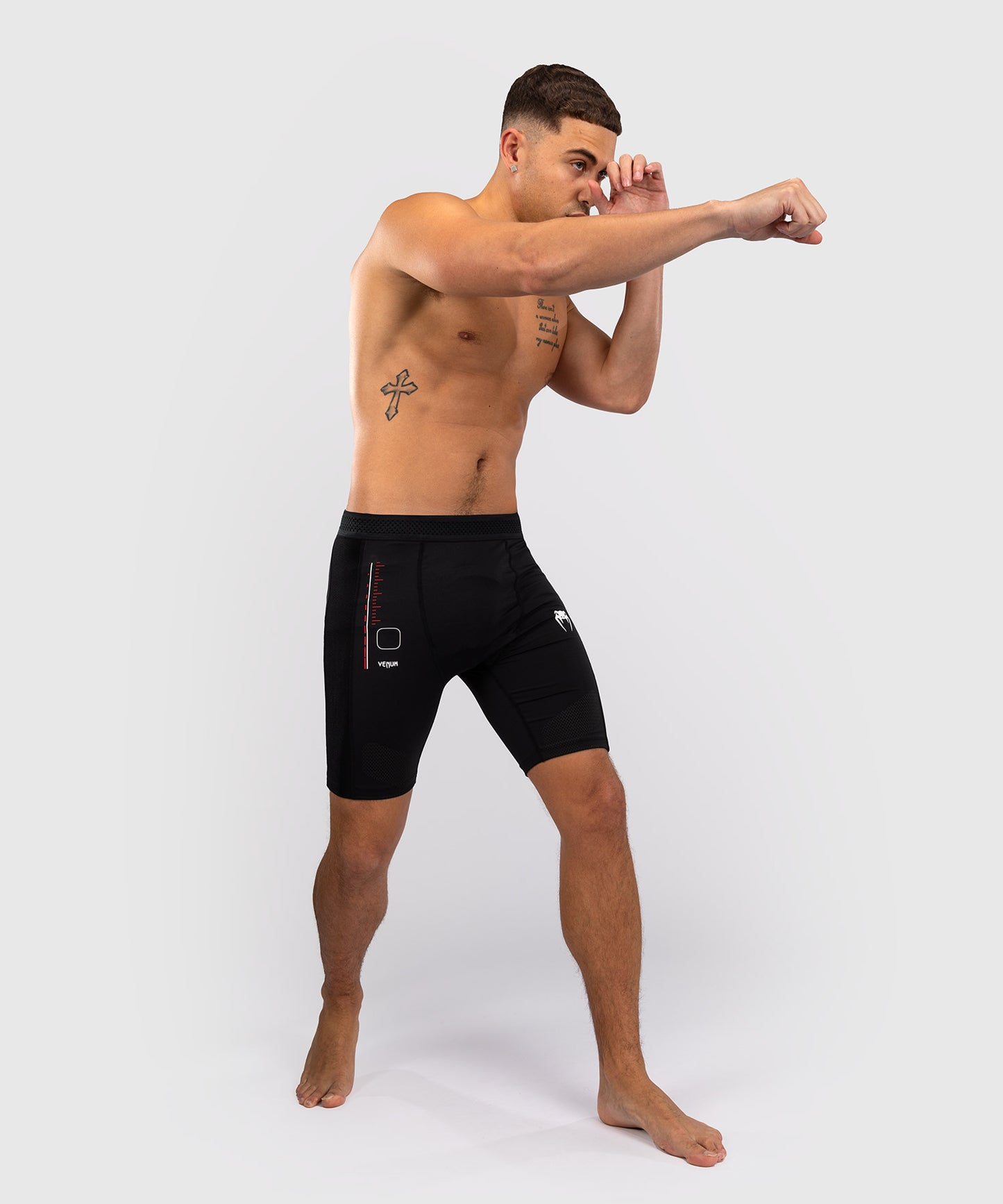 Venum Tactical XT Vale Tudo Shorts - Black/Fire Red