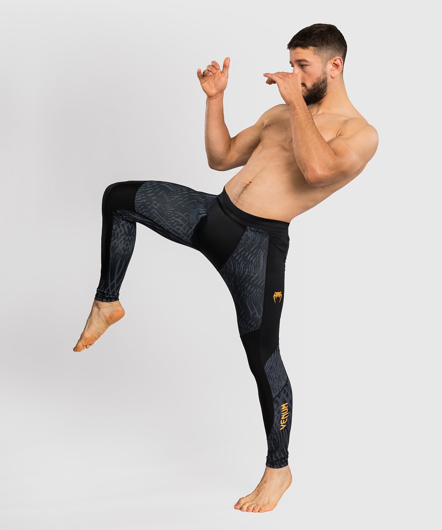 Venum x Chimaev Kompressionshose - Schwarz/Grau