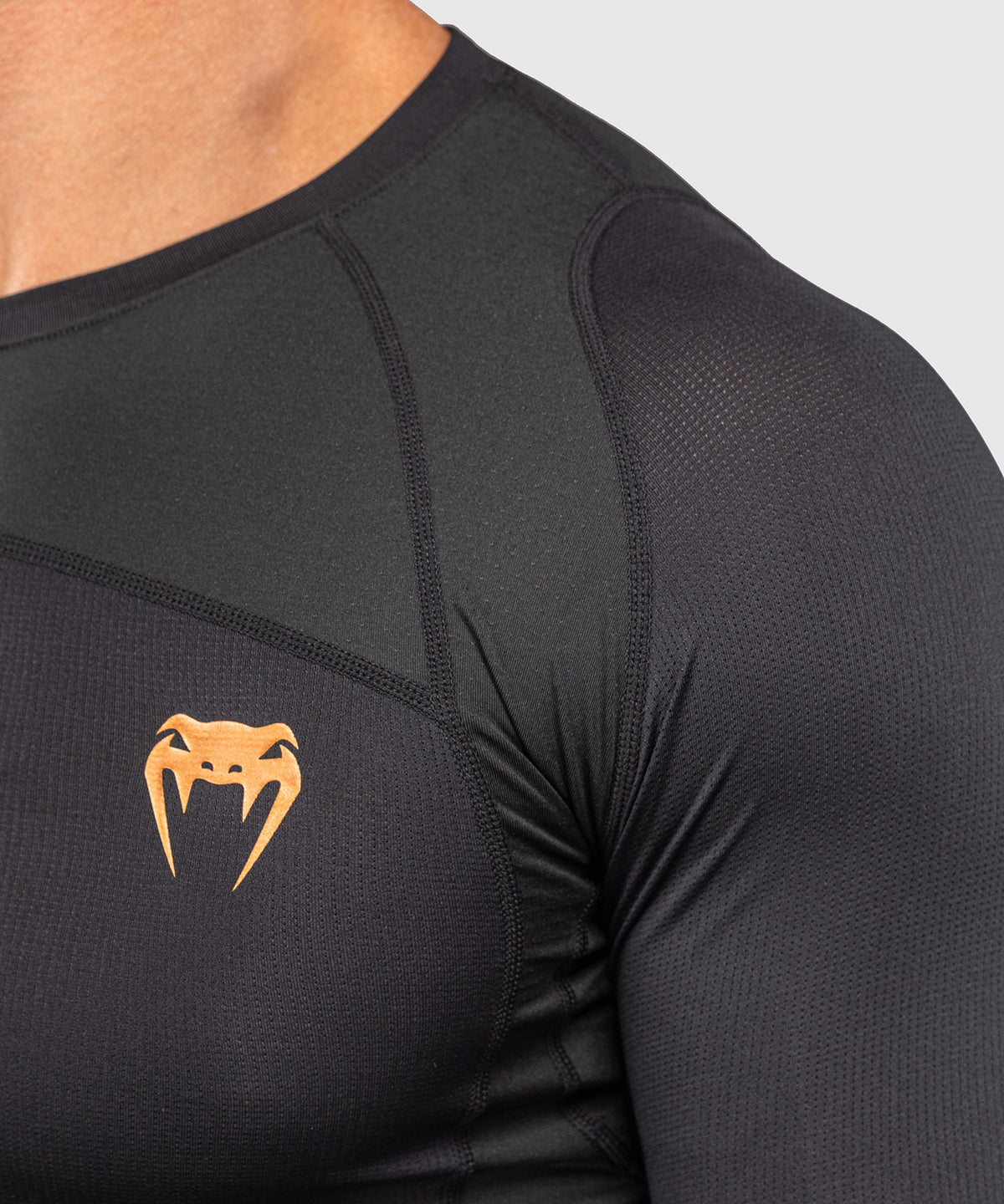 Venum G-Fit Revolution Rashguard de manga larga - Negro/Cobre