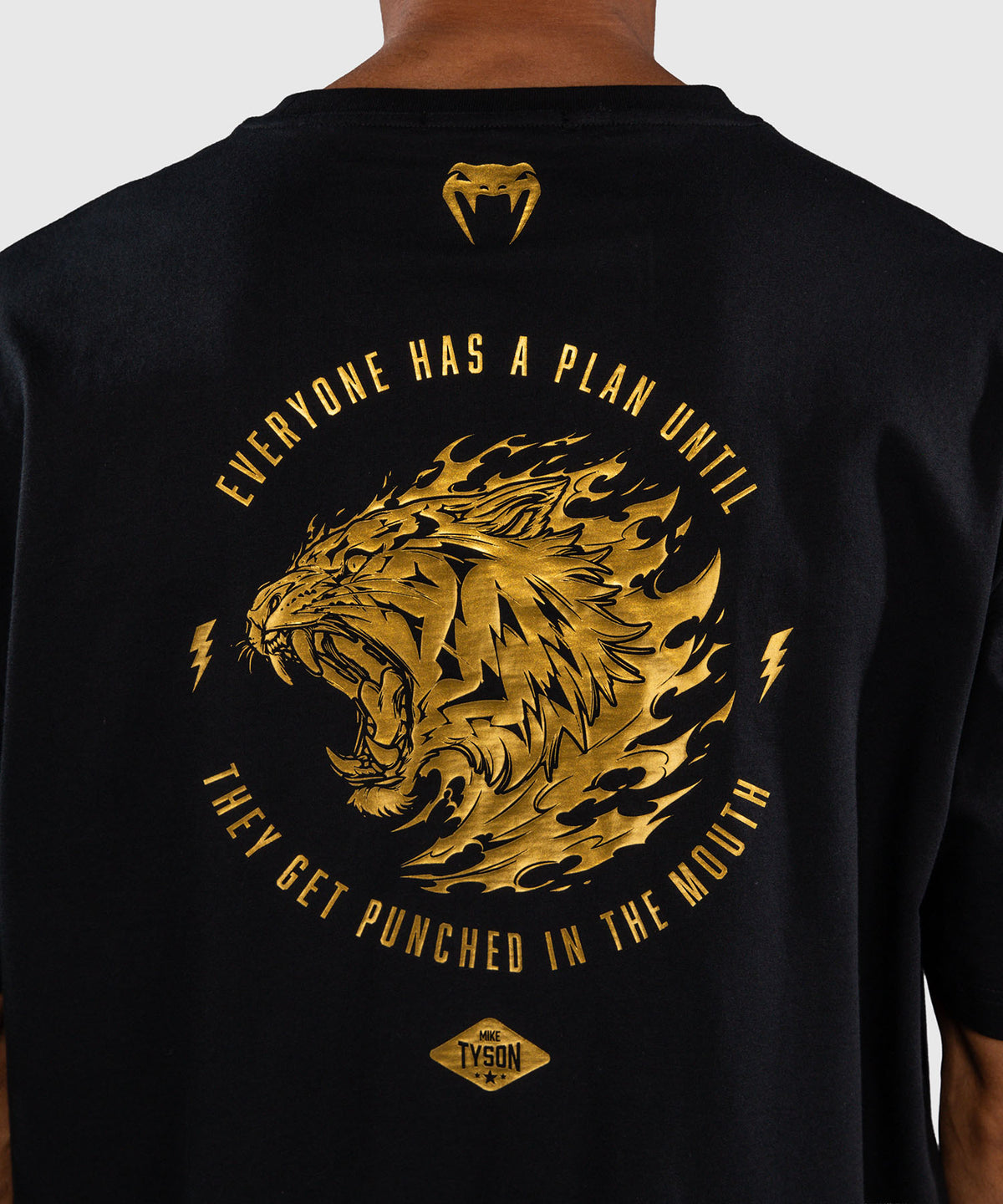 Venum x Mike Tyson Tiger T-Shirt - Black/Gold
