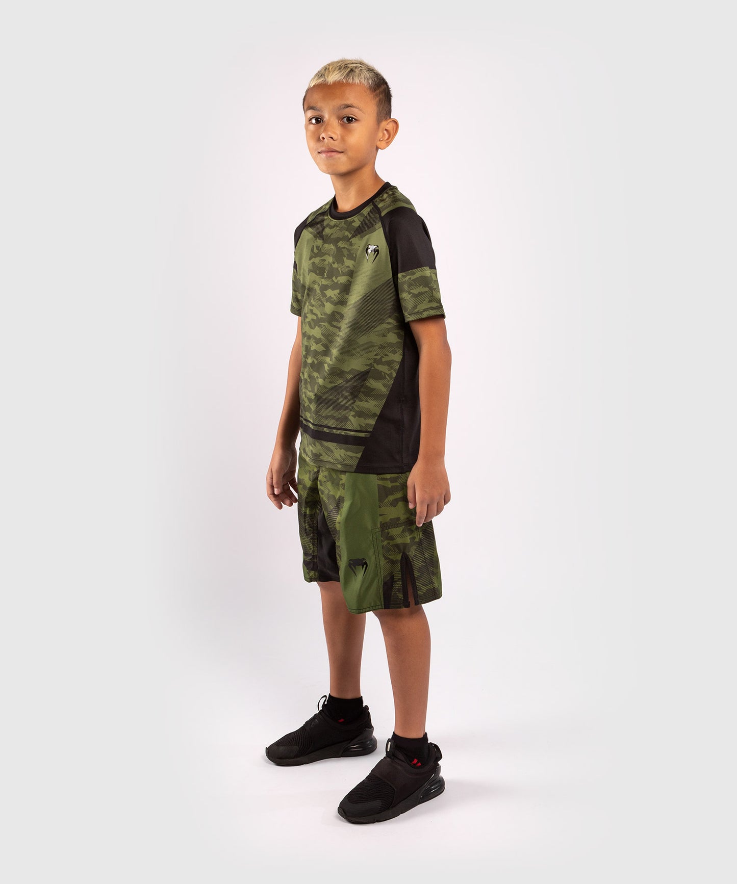 Venum Trooper DryTech Kinder T-Shirt - Forest Camo/Schwarz