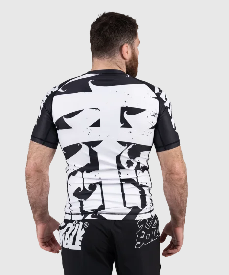 Rashguard Scramble Hanzi Monochrome - Noir/Blanc