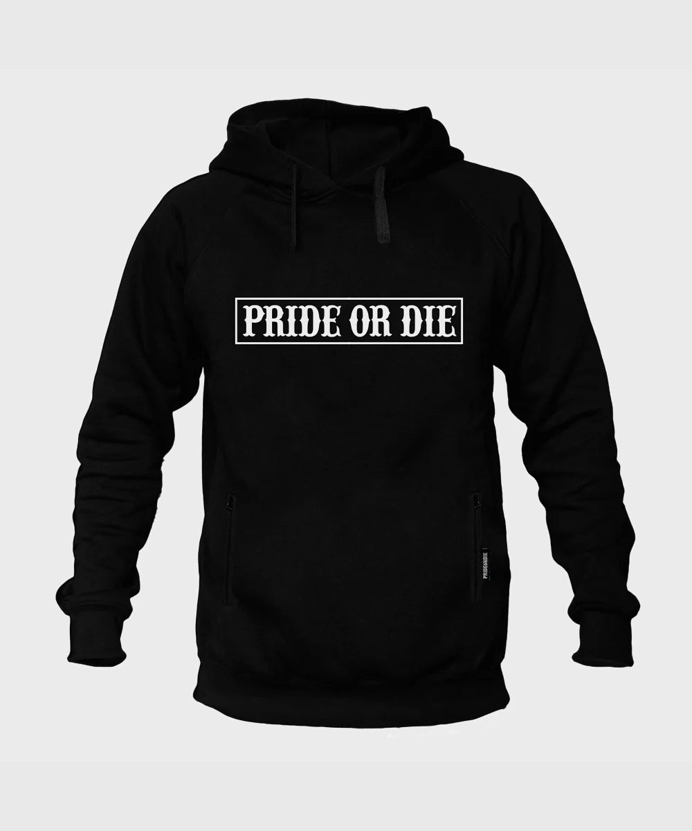 Pride Or Die Fight Club Sudadera con Capucha - Negro