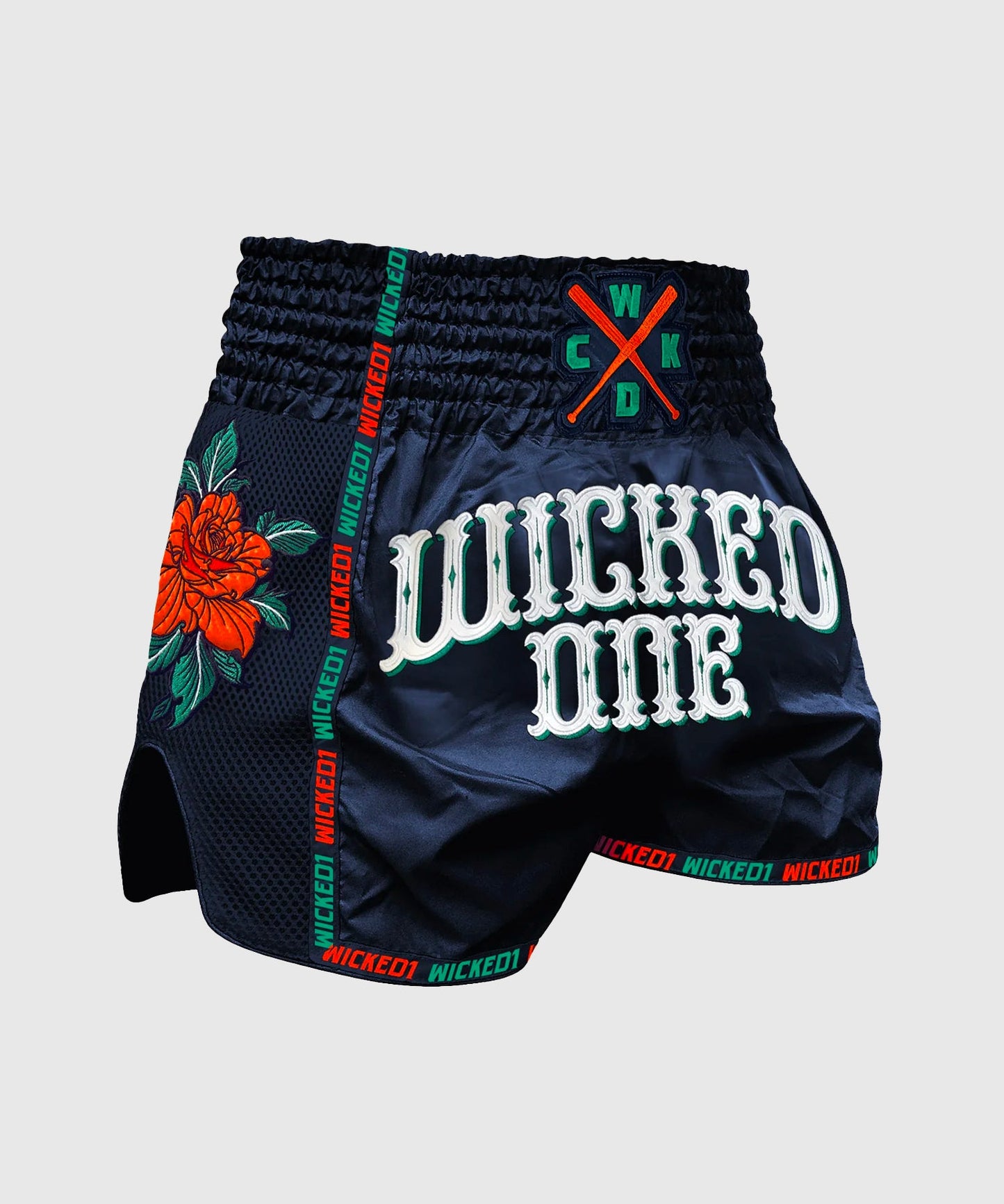 Wicked One Bandido Muay Thai Shorts - Marineblau