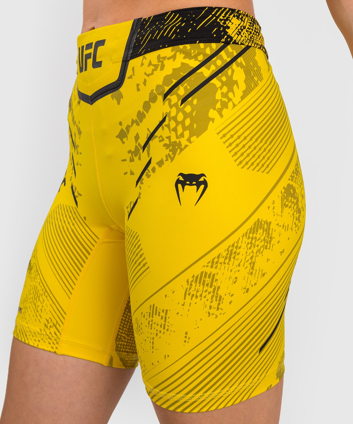 Short de compression Long Fit pour Femmes UFC Adrenaline by Venum Authentic Fight Night - Jaune