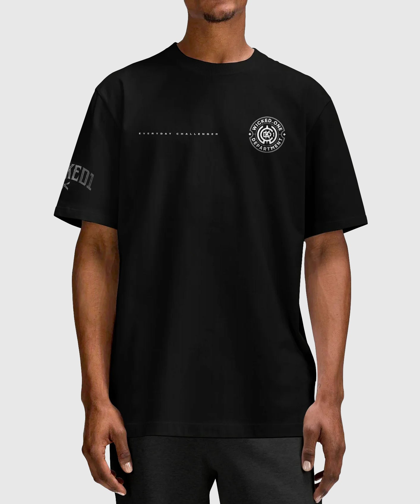 T-Shirt Oversize Wicked One Department - Noir