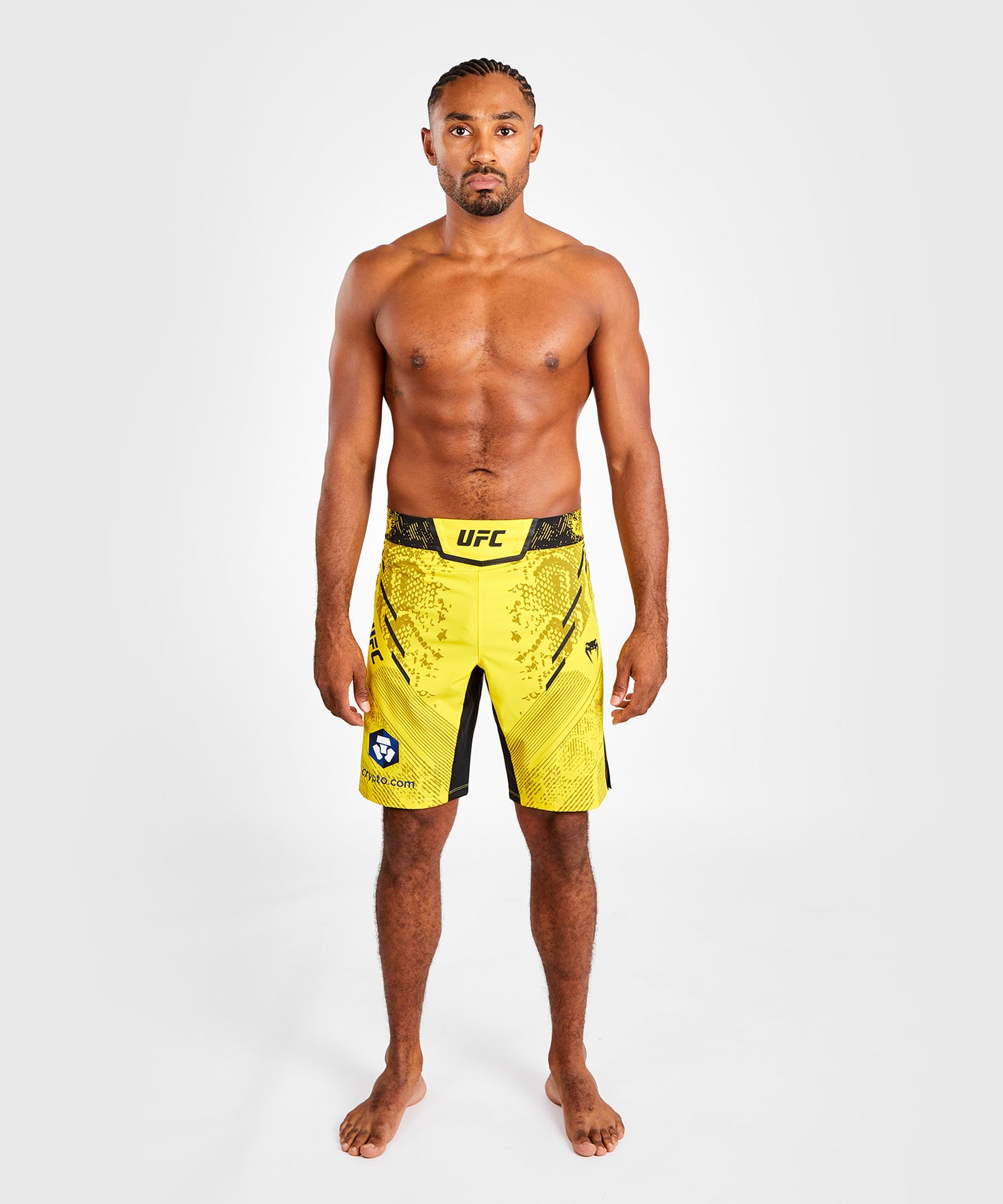 Short de combat Coupe longue pour Hommes UFC Adrenaline by Venum Authentic Fight Night - Jaune