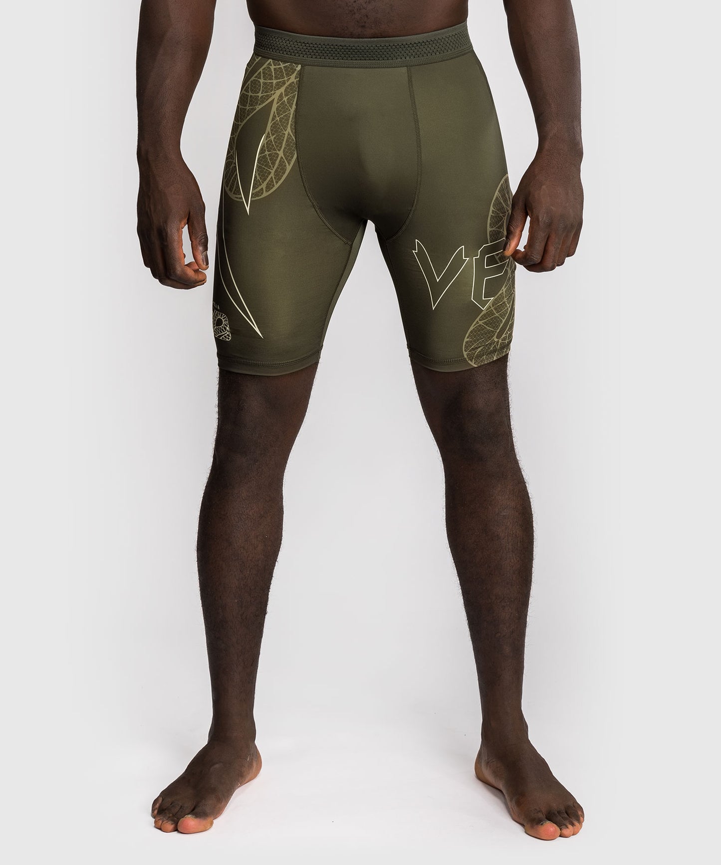 Venum Serpenti Compression Short - Khaki/Bronze/Ivory