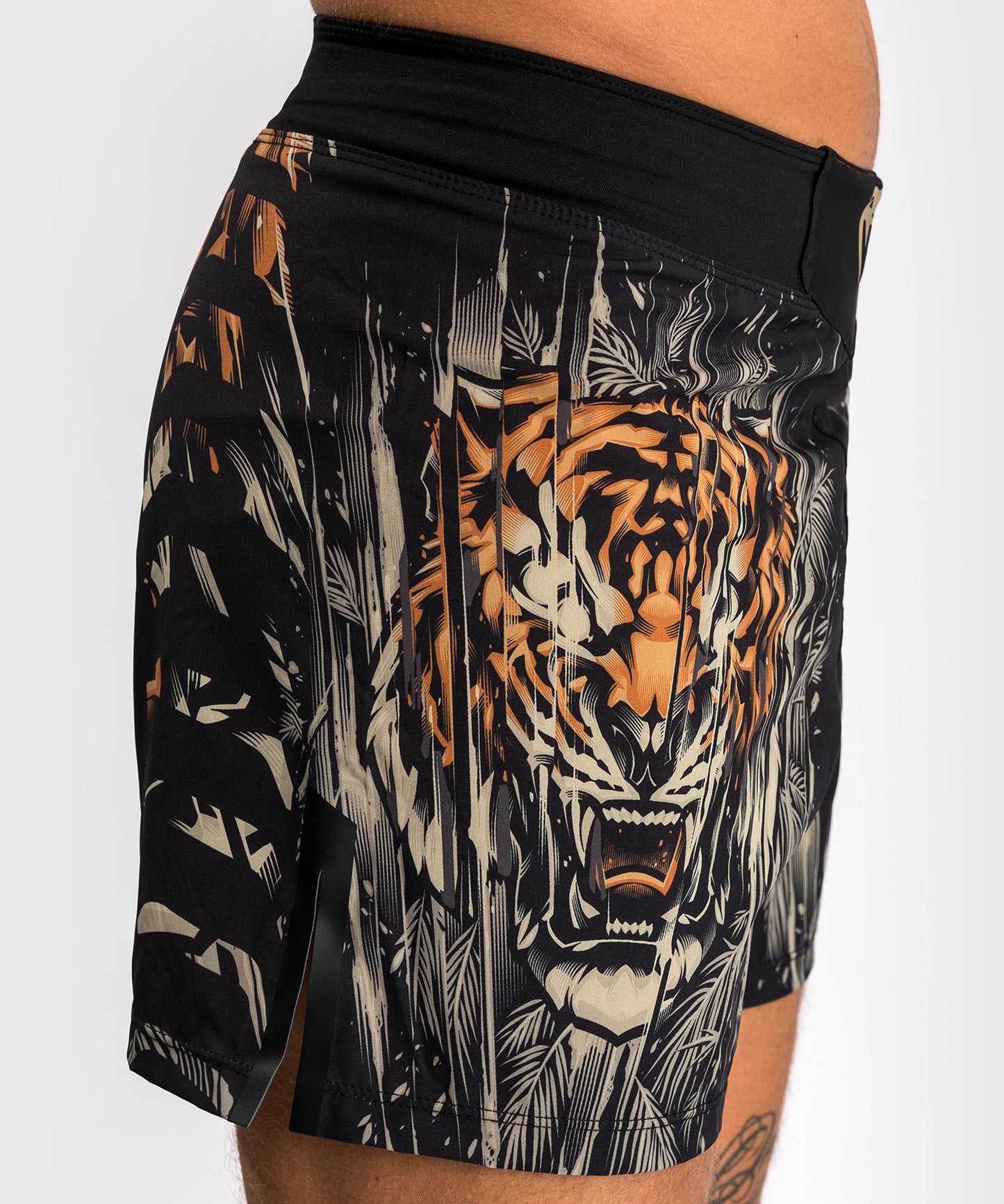 Venum Tiger Pantaloni da Combattimento da Uomo - Nero/Arancione Neon