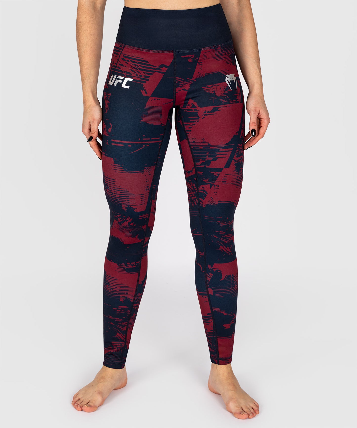 UFC Zenith by Venum Authentic Fight Week Legging Donna - Blu navy/Bordeaux/Argento