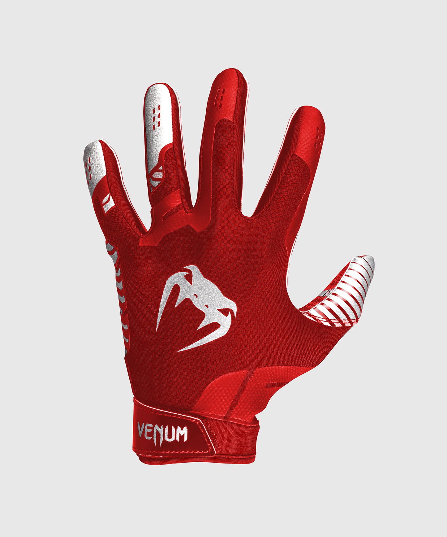 Venum Elite Football Handschuhe - Rot/Silber