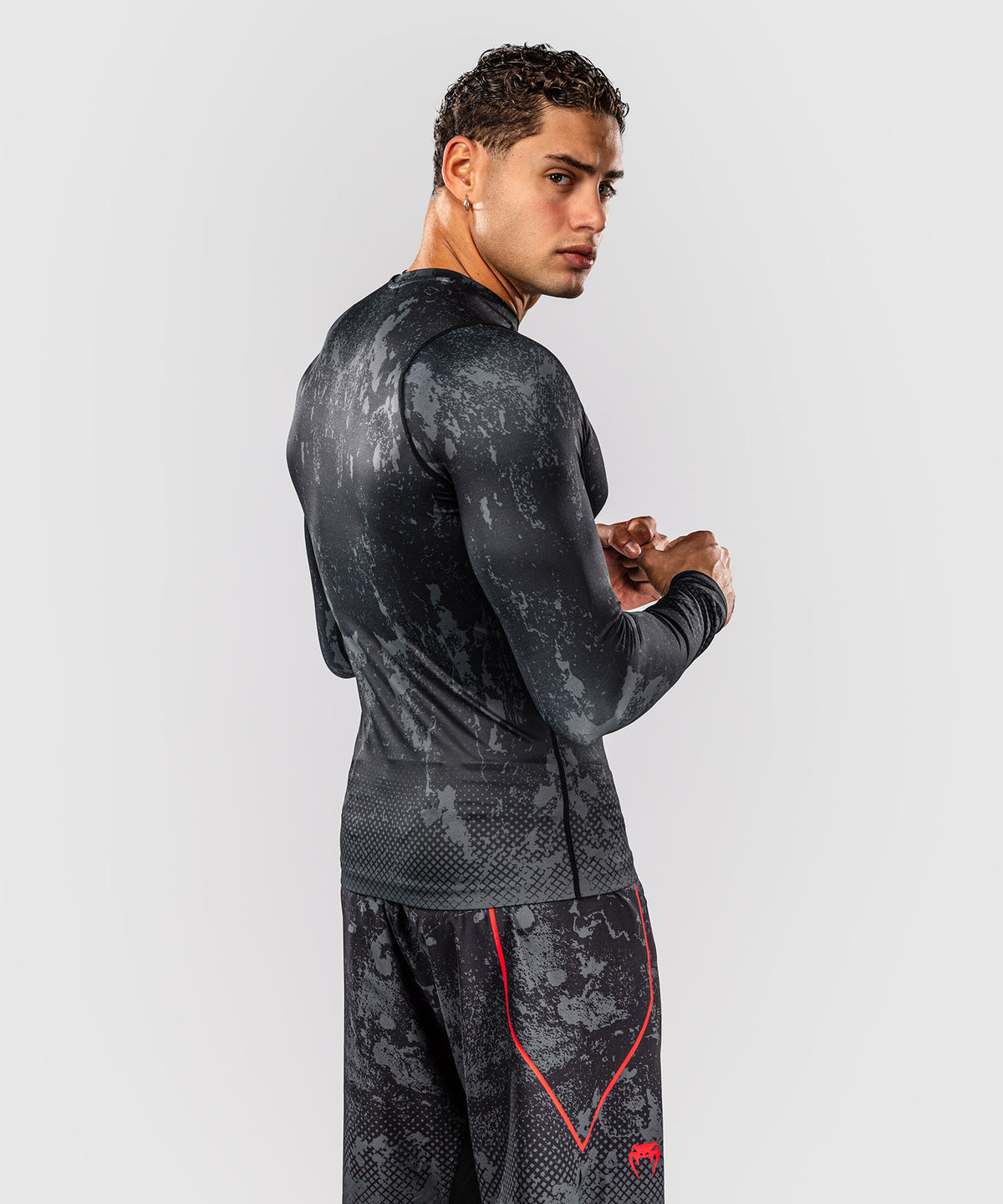 Rashguard à manches longues Venum x Batman - Noir/Gris/Rouge