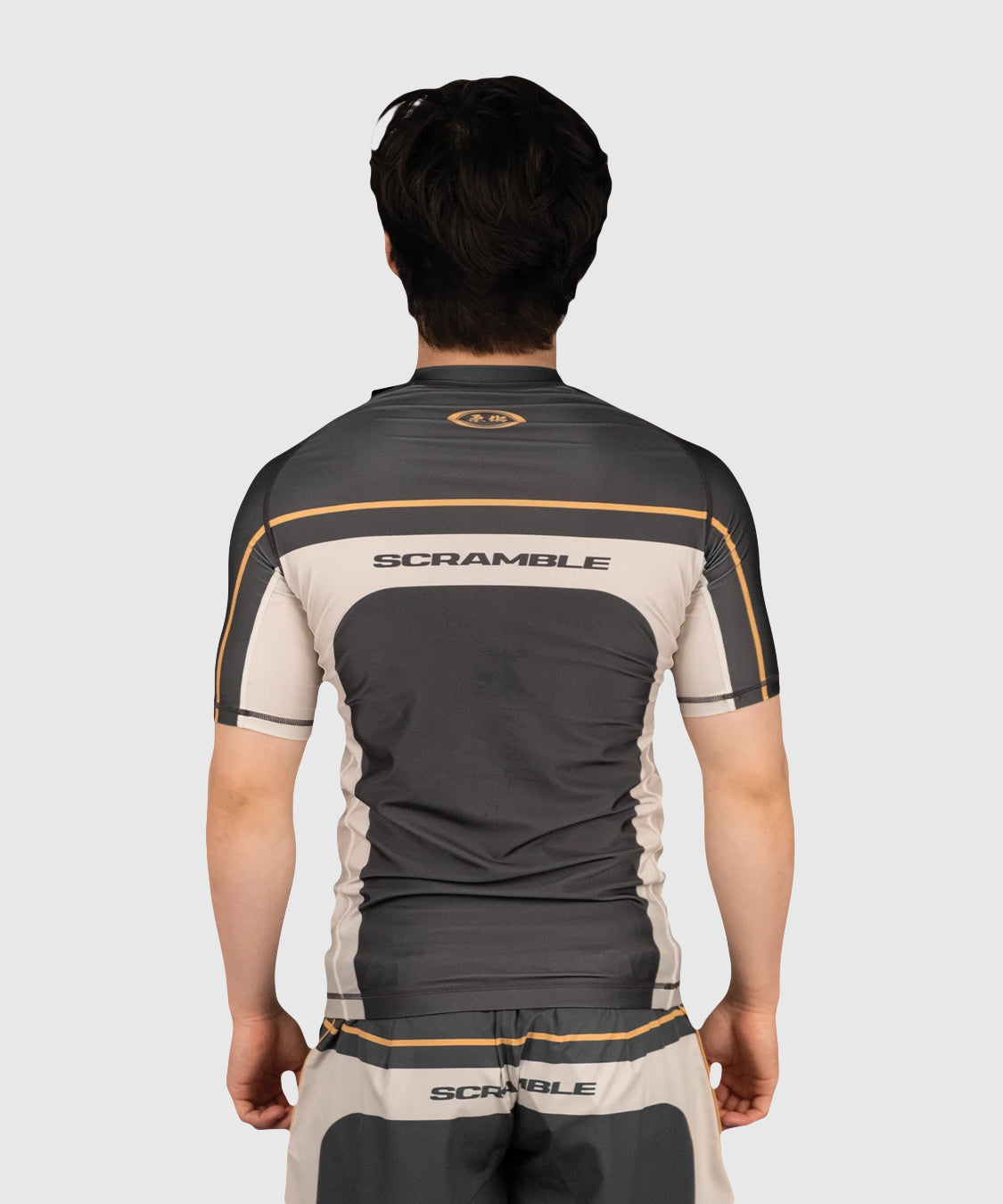Scramble Duotone Rashguard a Maniche Corte - Tortora/Sabbia