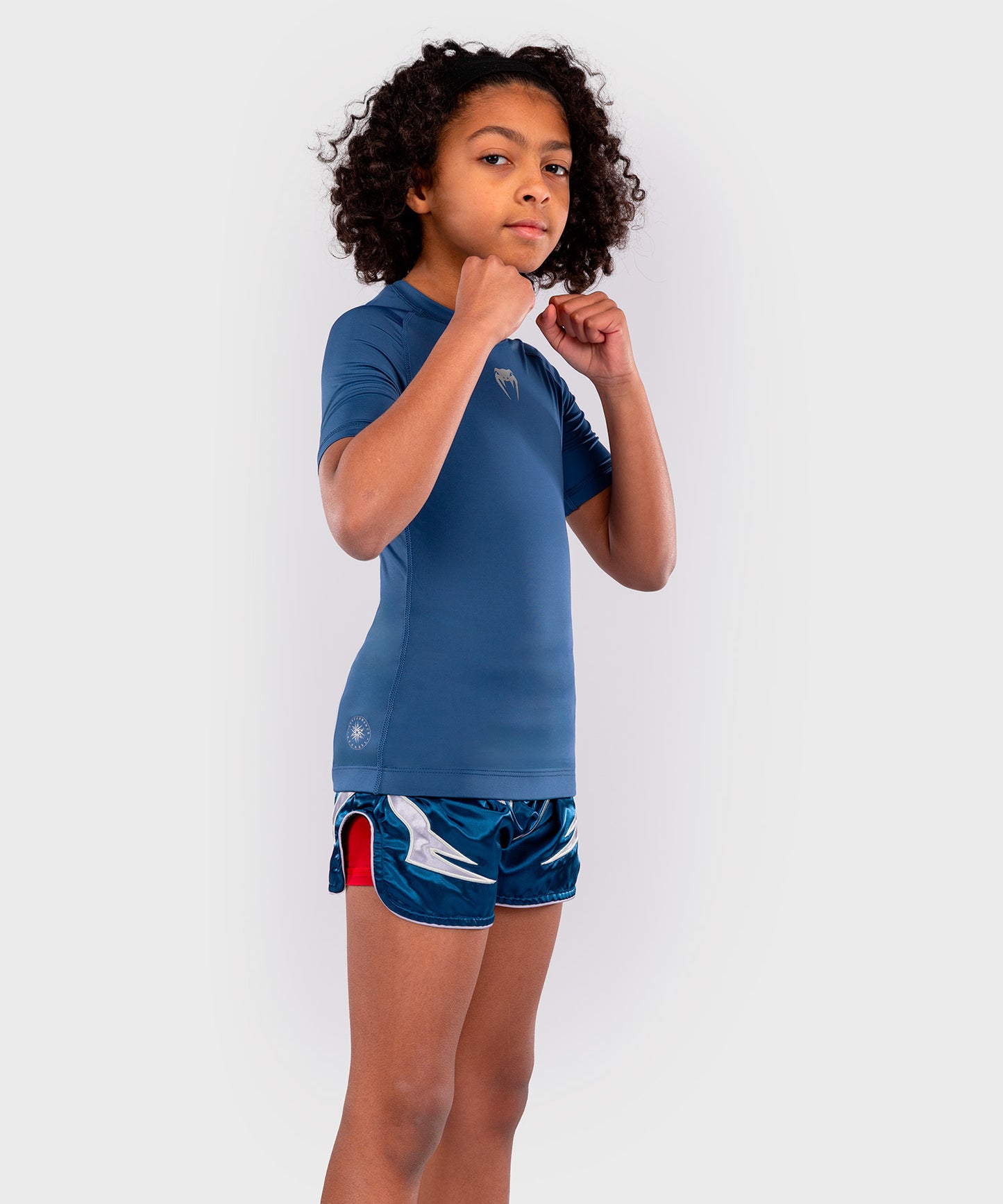 Rashguards Manches Courtes pour Enfants Venum Contender - Bleu Royal
