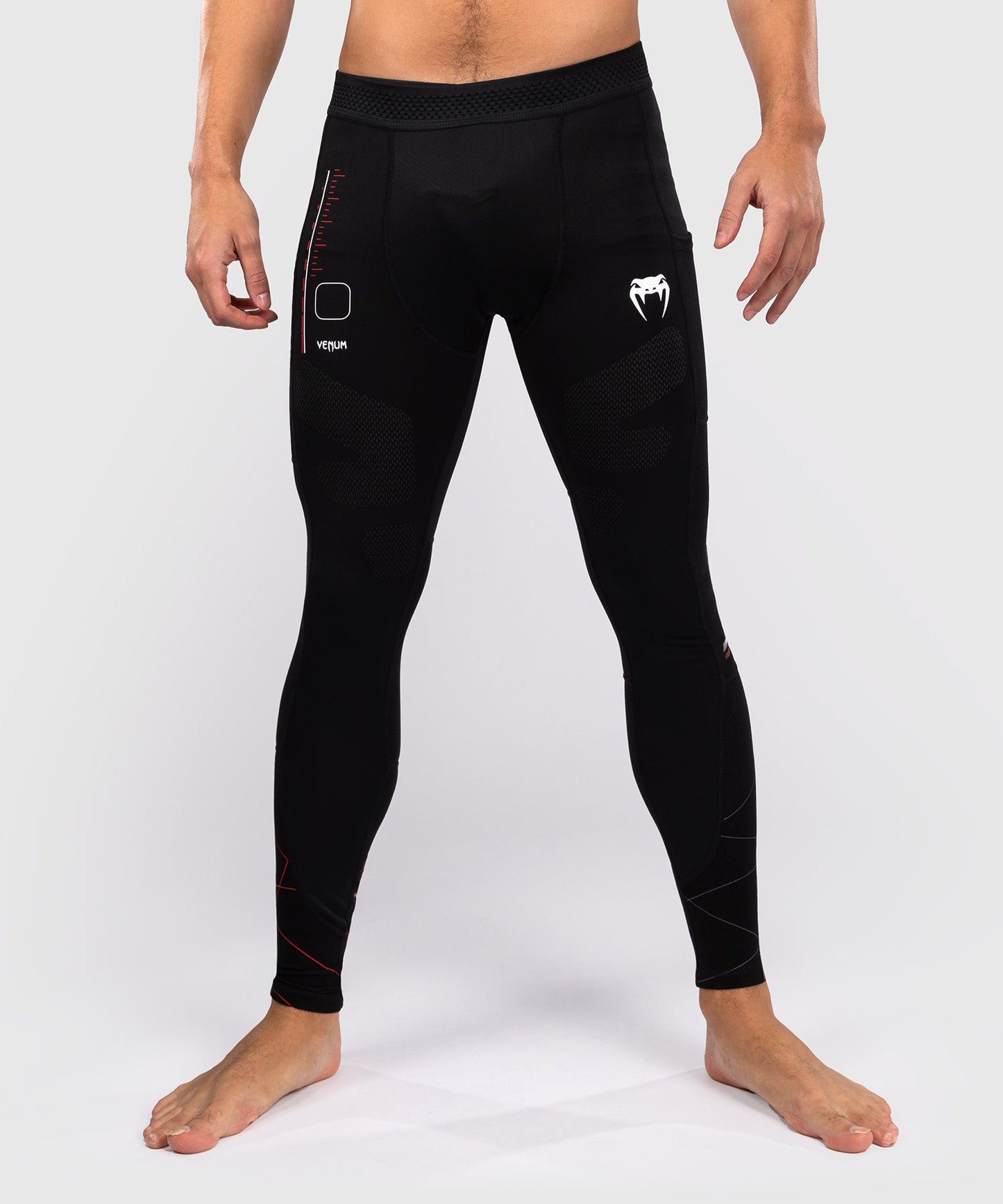 Venum Tactical XT Compression Pants - Black/Fire Red