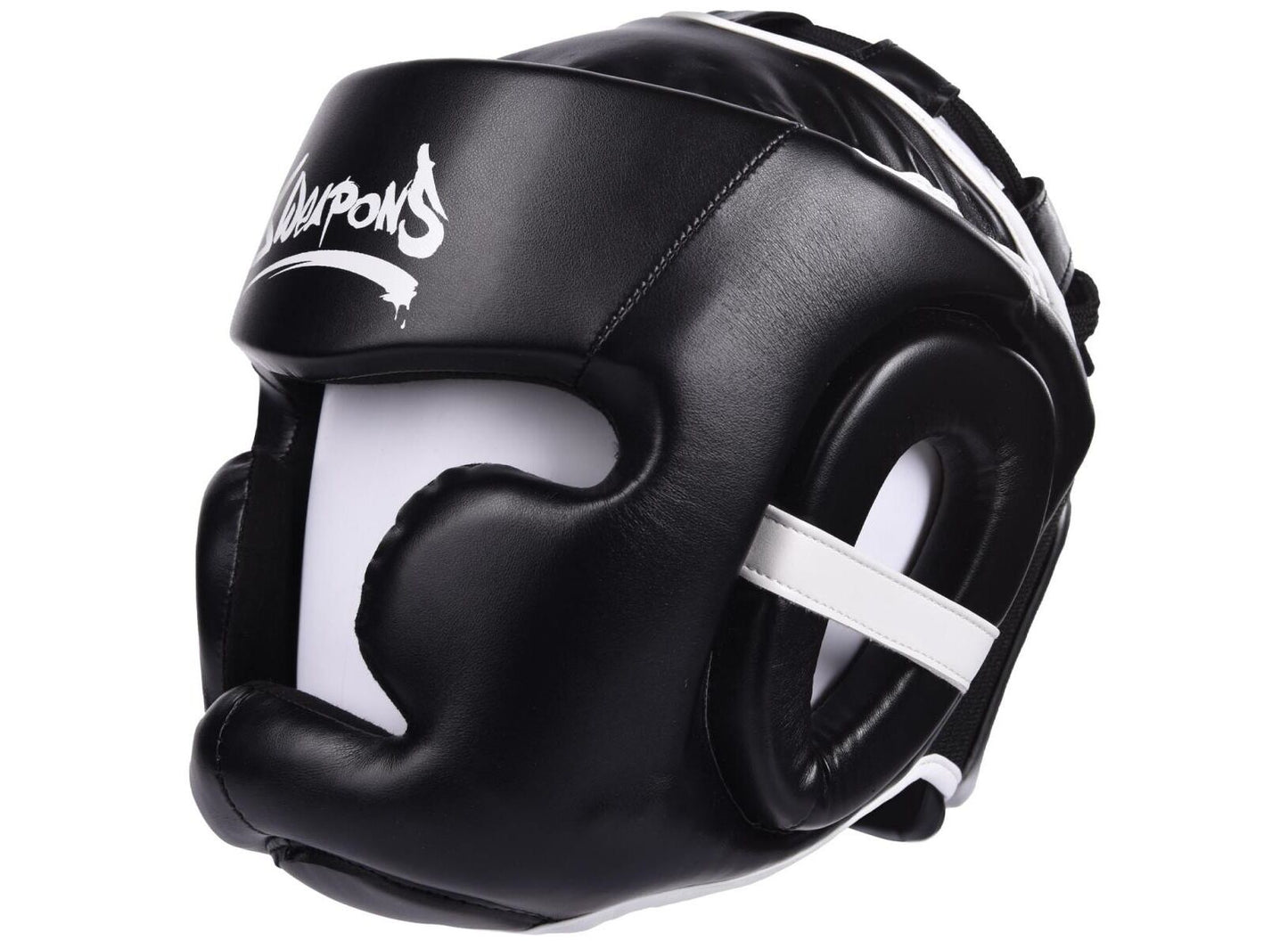 CASQUE DE BOXE - 8 WEAPONS UNLIMITED - Noir/Blanc