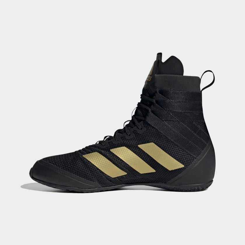 Chaussures de boxe Adidas Speedex 18 - Noir/Or Mat