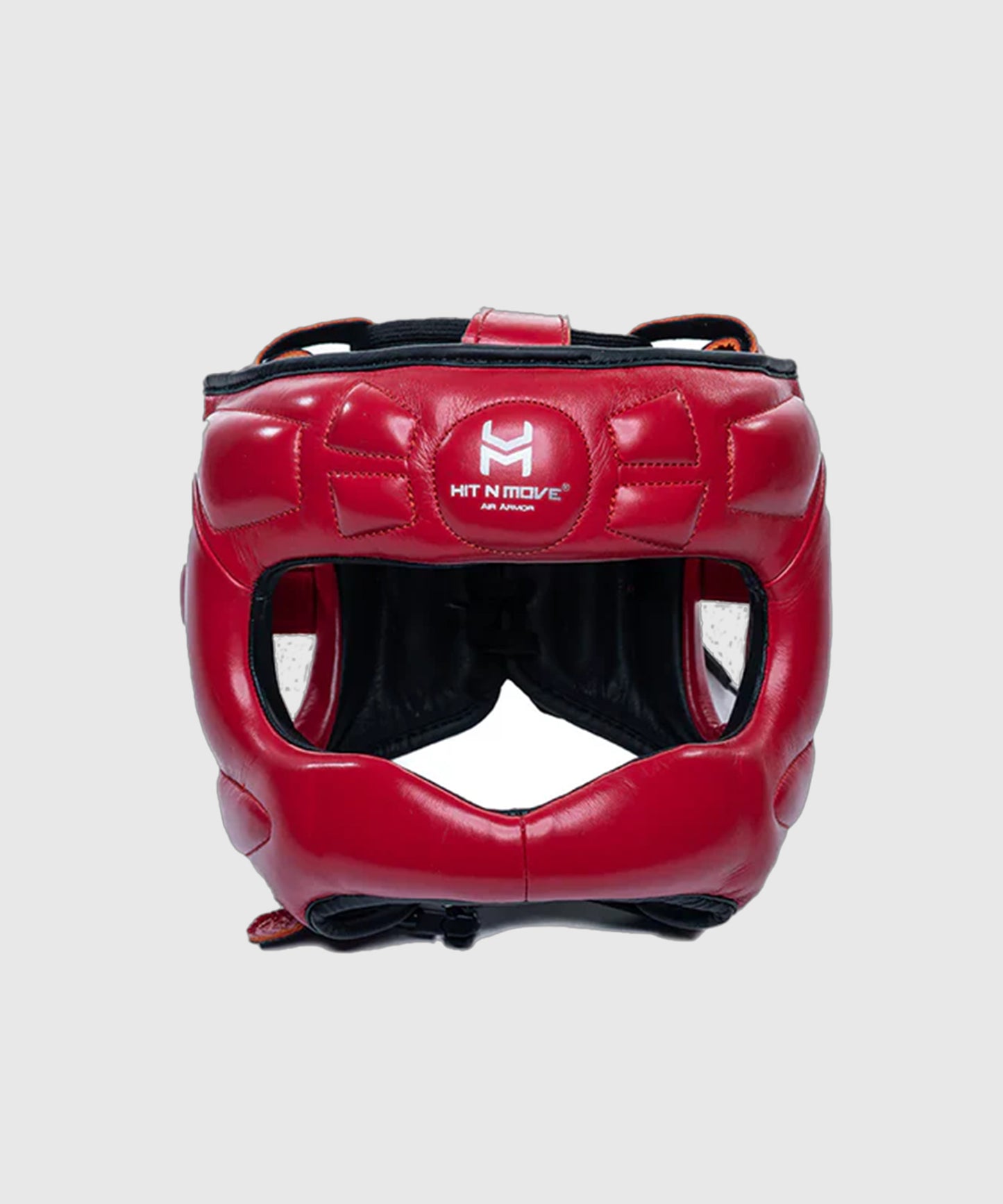 Hit N Move Boxing Headguard with Nose Bar - Red