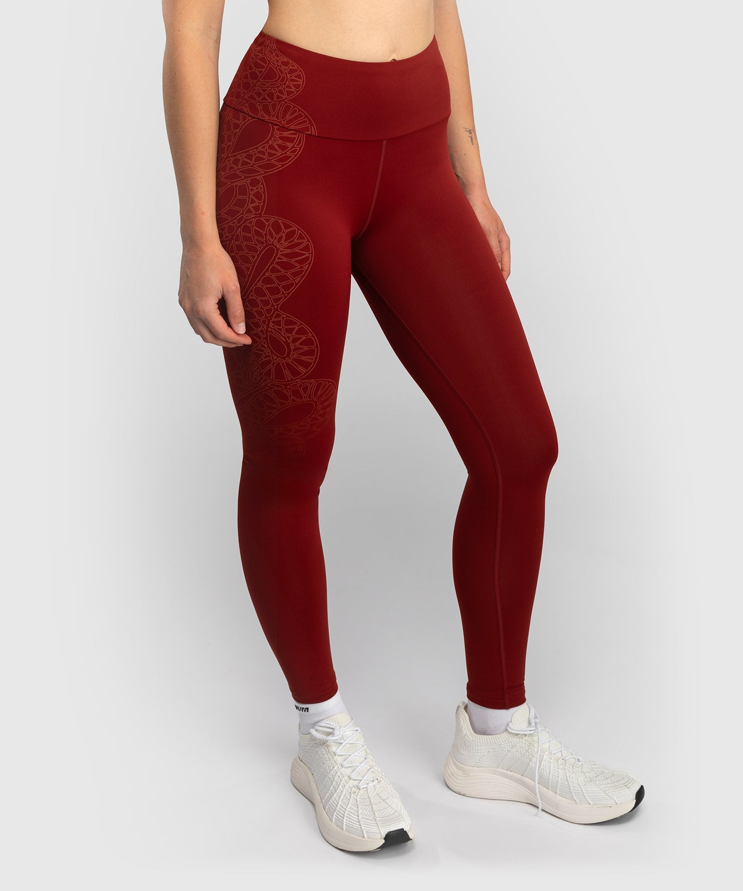 Venum Serpenti Legging - Bordeaux/Ivory