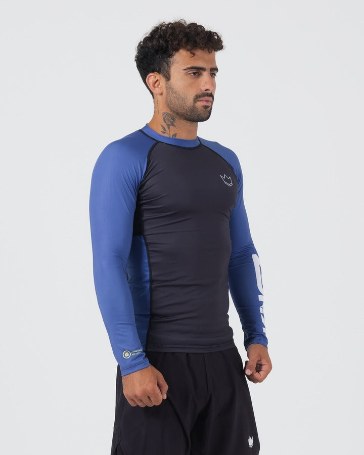 Kingz Ranked Performance V2 Langarm-Rashguard - Blau