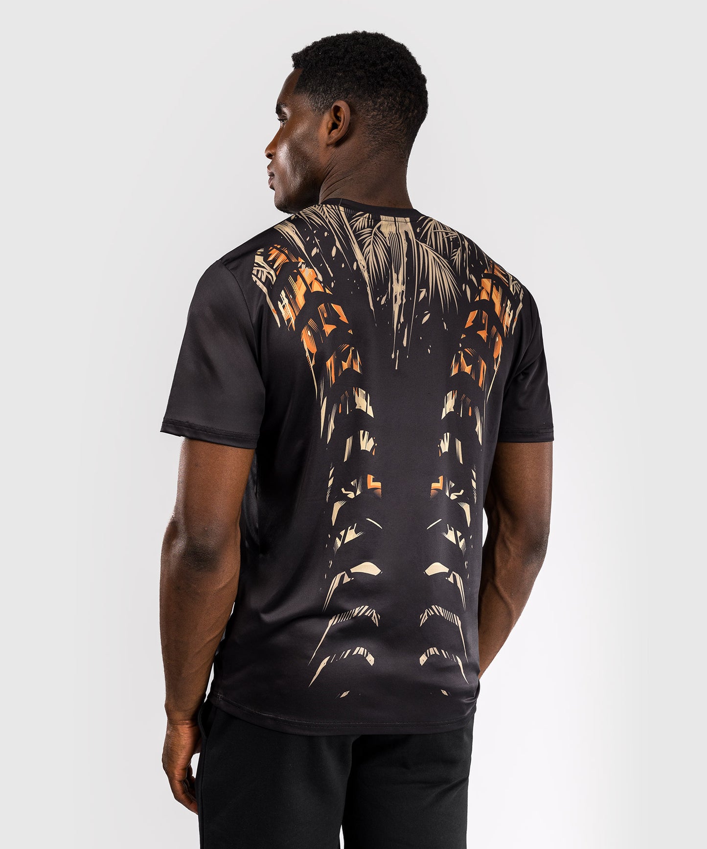 Venum Tiger Camiseta Dry Tech para Hombre - Negro/Naranja Neón