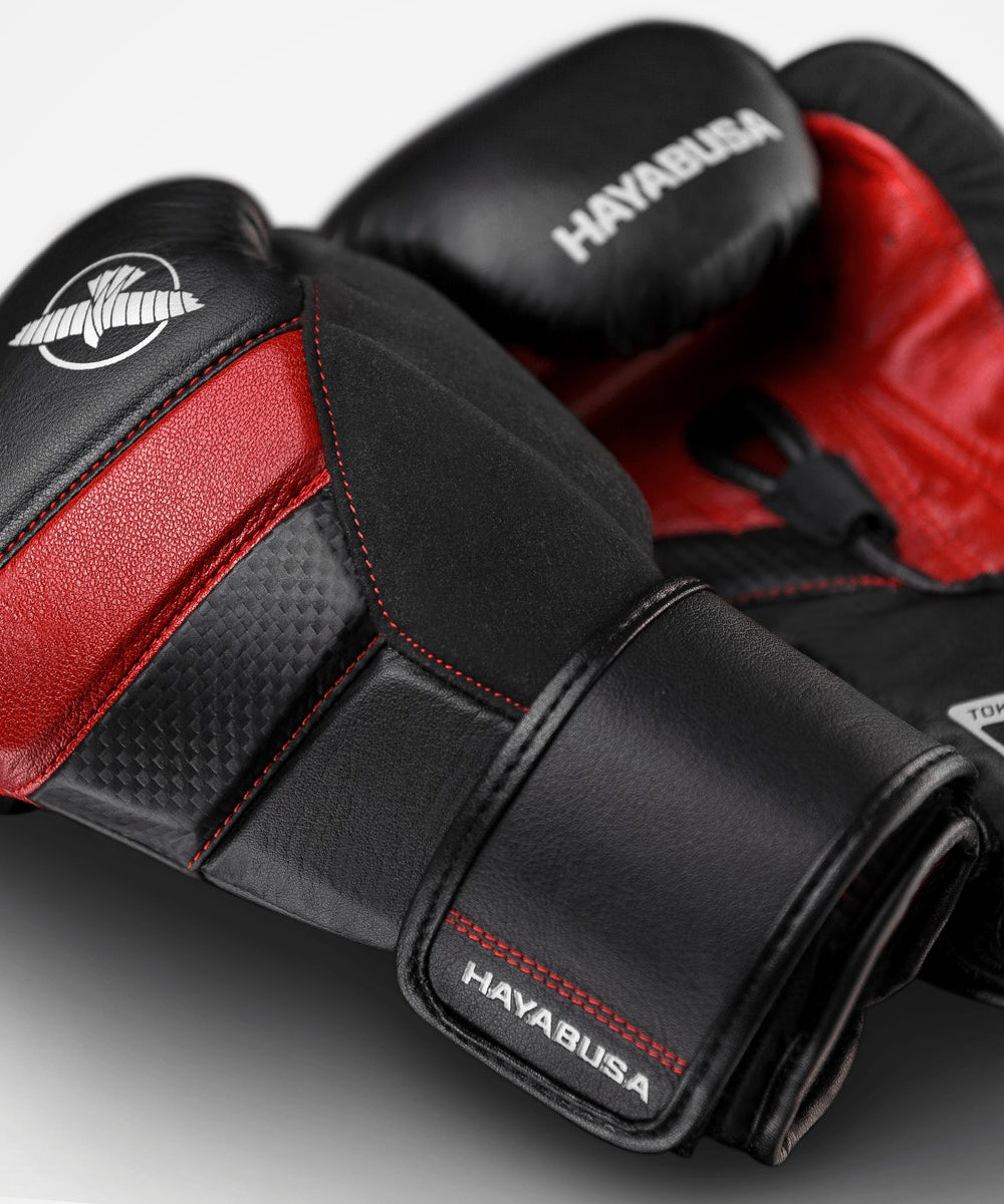 Guantes de boxeo Hayabusa T3 - Negro/Rojo