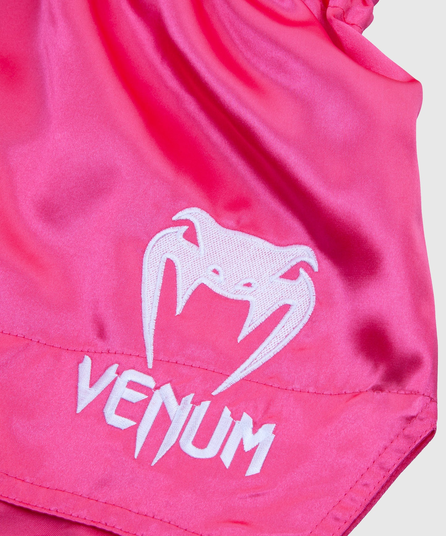 Short de Muay Thai Rose/Blanc Venum Classic