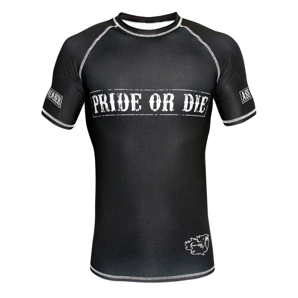 Rashguard Pride or Die Fight Club - Manches courtes - Noir