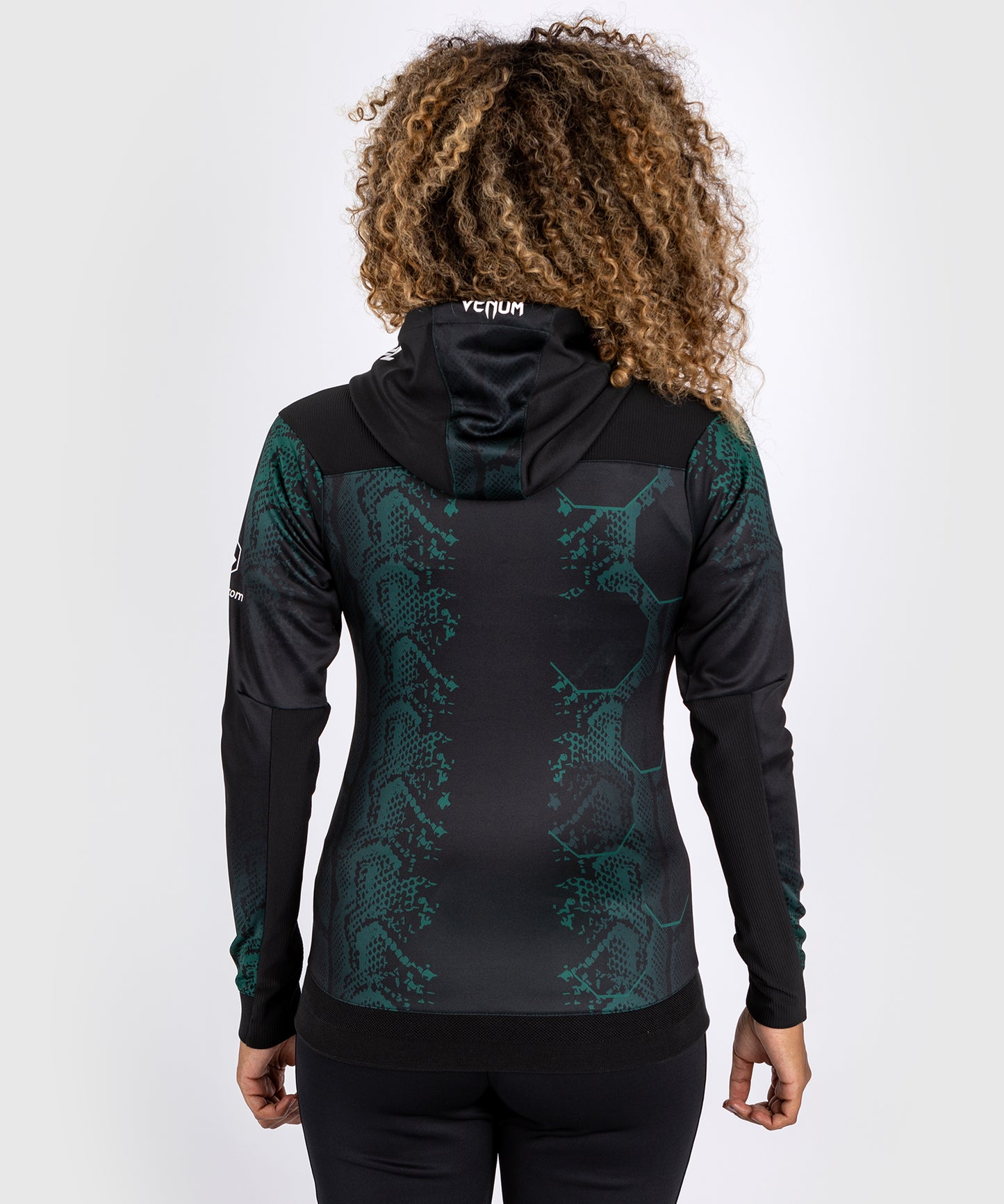 Sweat à capuche pour femmes UFC Adrenaline by Venum Authentic Fight Night - Emerald Edition - Vert/Noir
