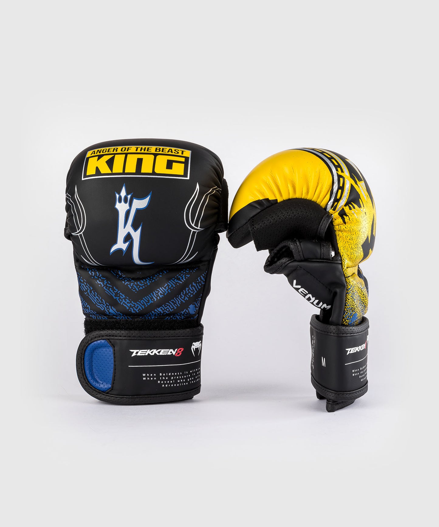 Venum x TEKKEN 8 King Sparring-Handschuhe - Schwarz/Gelb