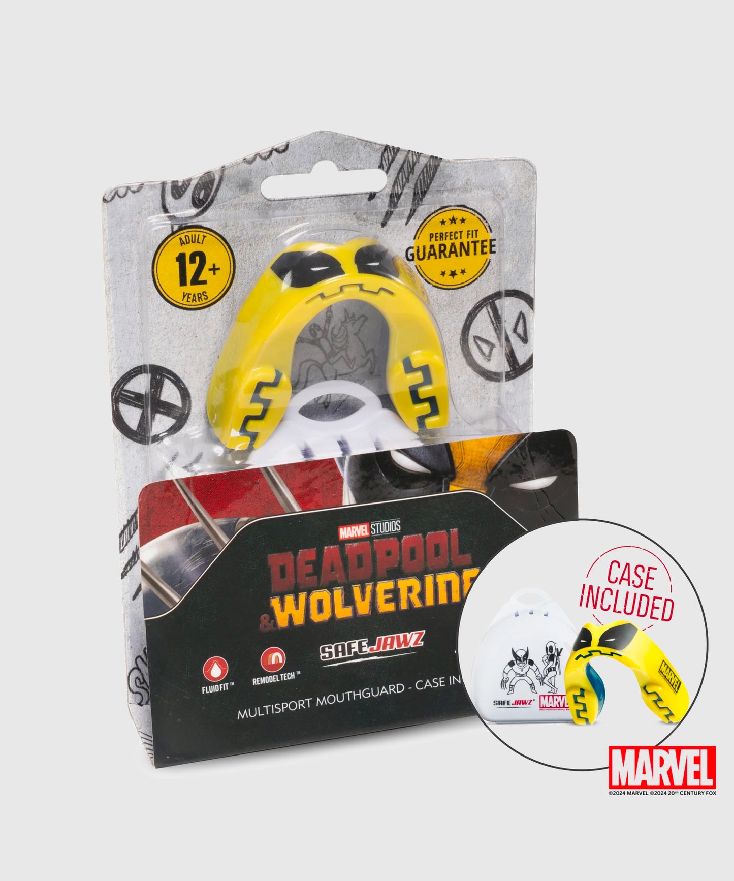 Protège-Dents Safejawz Marvel - Wolverine - Jaune