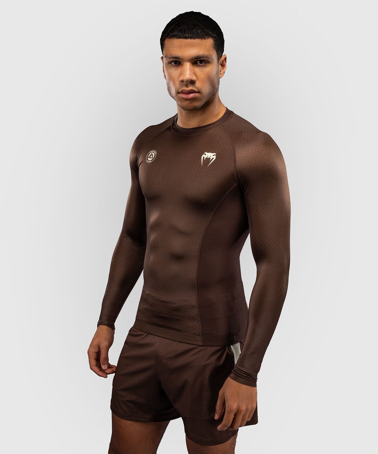 Venum x Roger Gracie Academy Long Sleeve Rashguard - Dark Brown