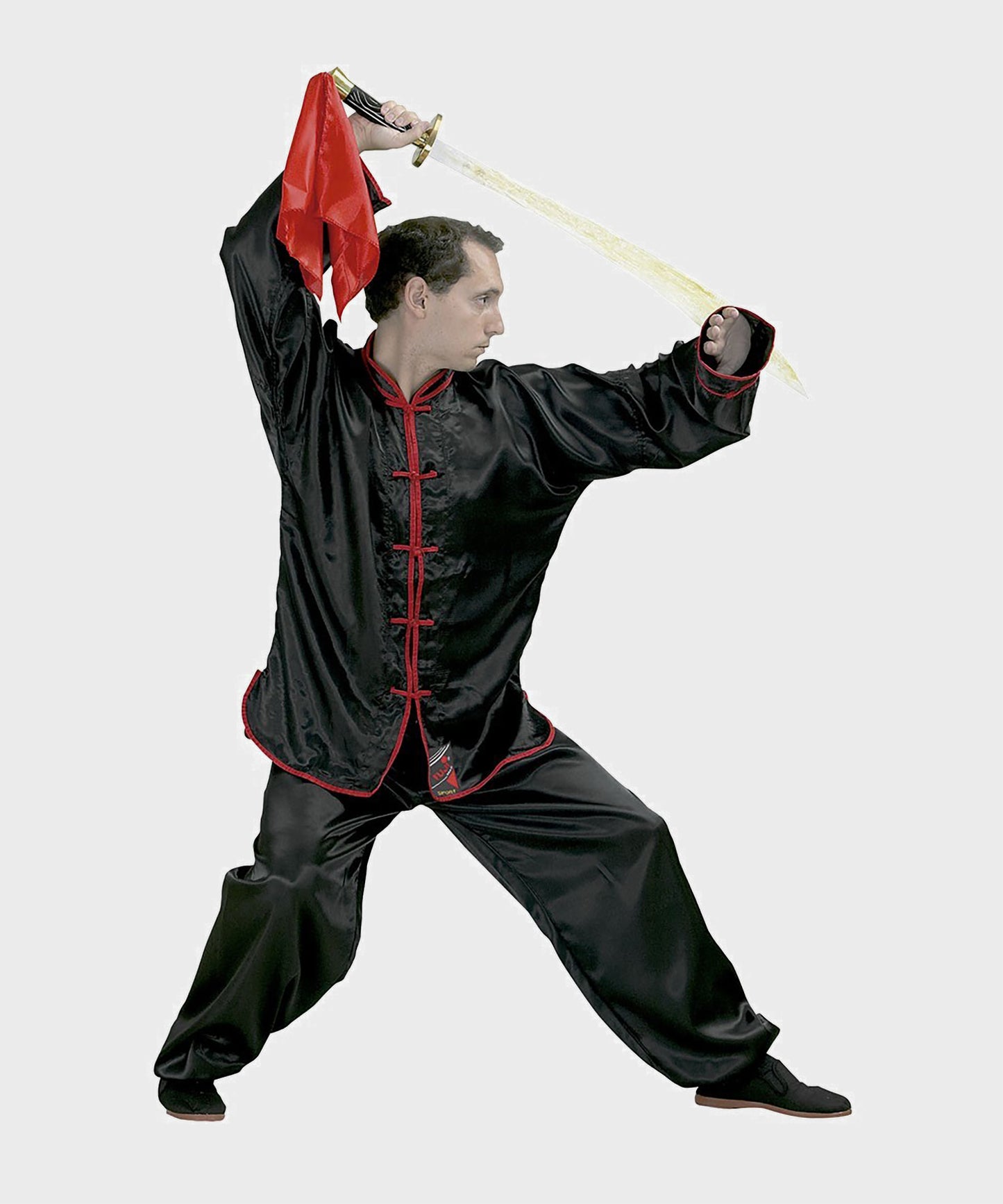 Tenue de Kung Fu FUJIMAE - Satin Noir