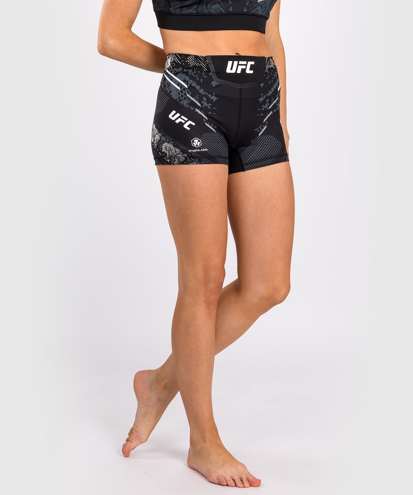 Short de Short de compression Fit pour Femmes UFC Adrenaline by Venum Authentic Fight Night - Noir
