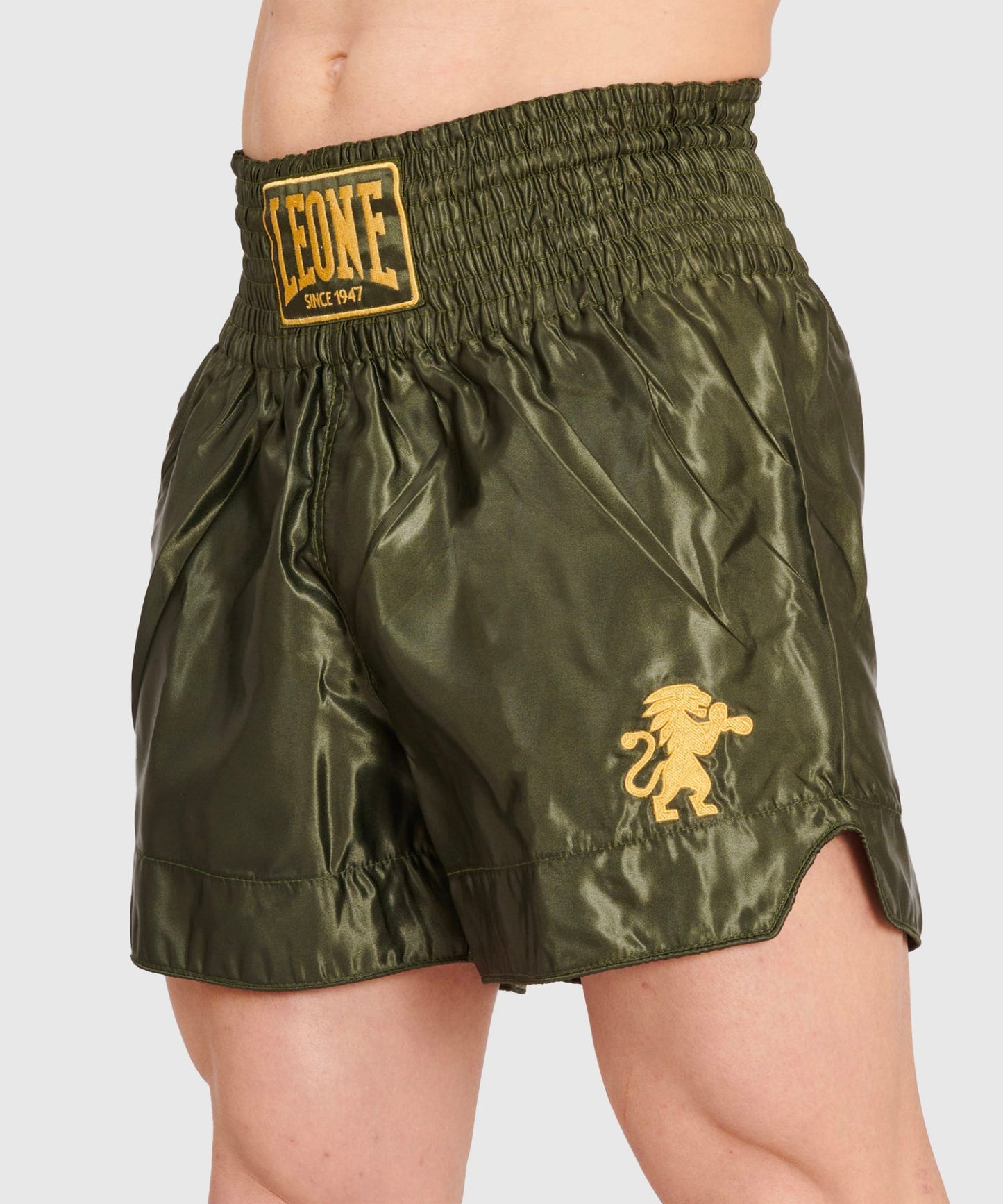Leone Basic Muay Thai Shorts - Khaki