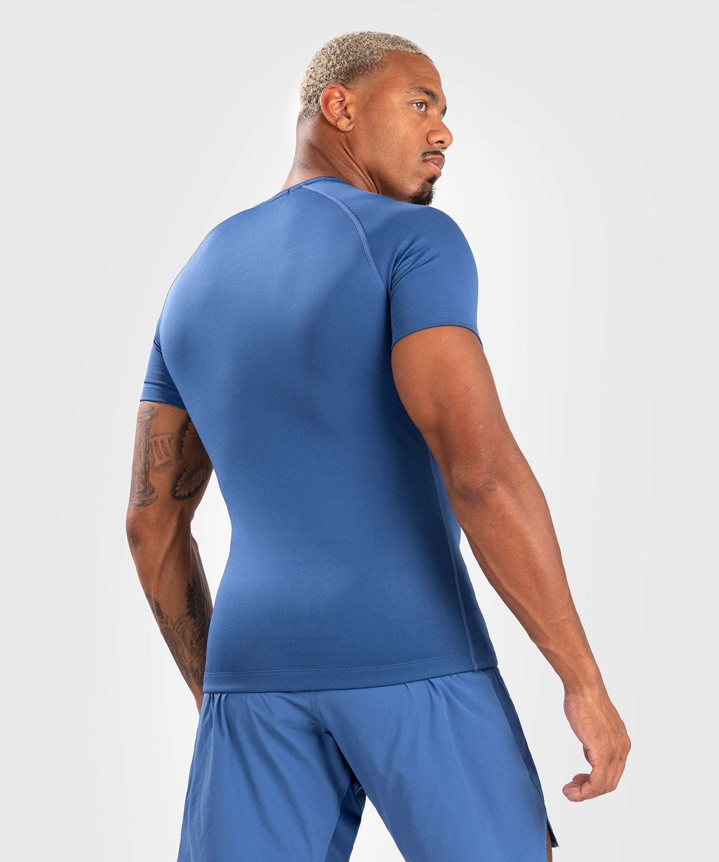 Rashguard à manches courtes pour hommes Venum Contender - Bleu