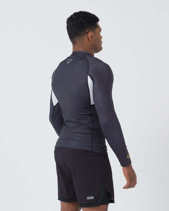 Rashguard À Manches Longues Kingz Ranked Performance V2 - Noir