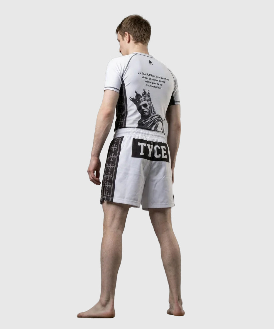 Rashguard TYCE CULTURE OF WAR Baudouin IV - Blanc
