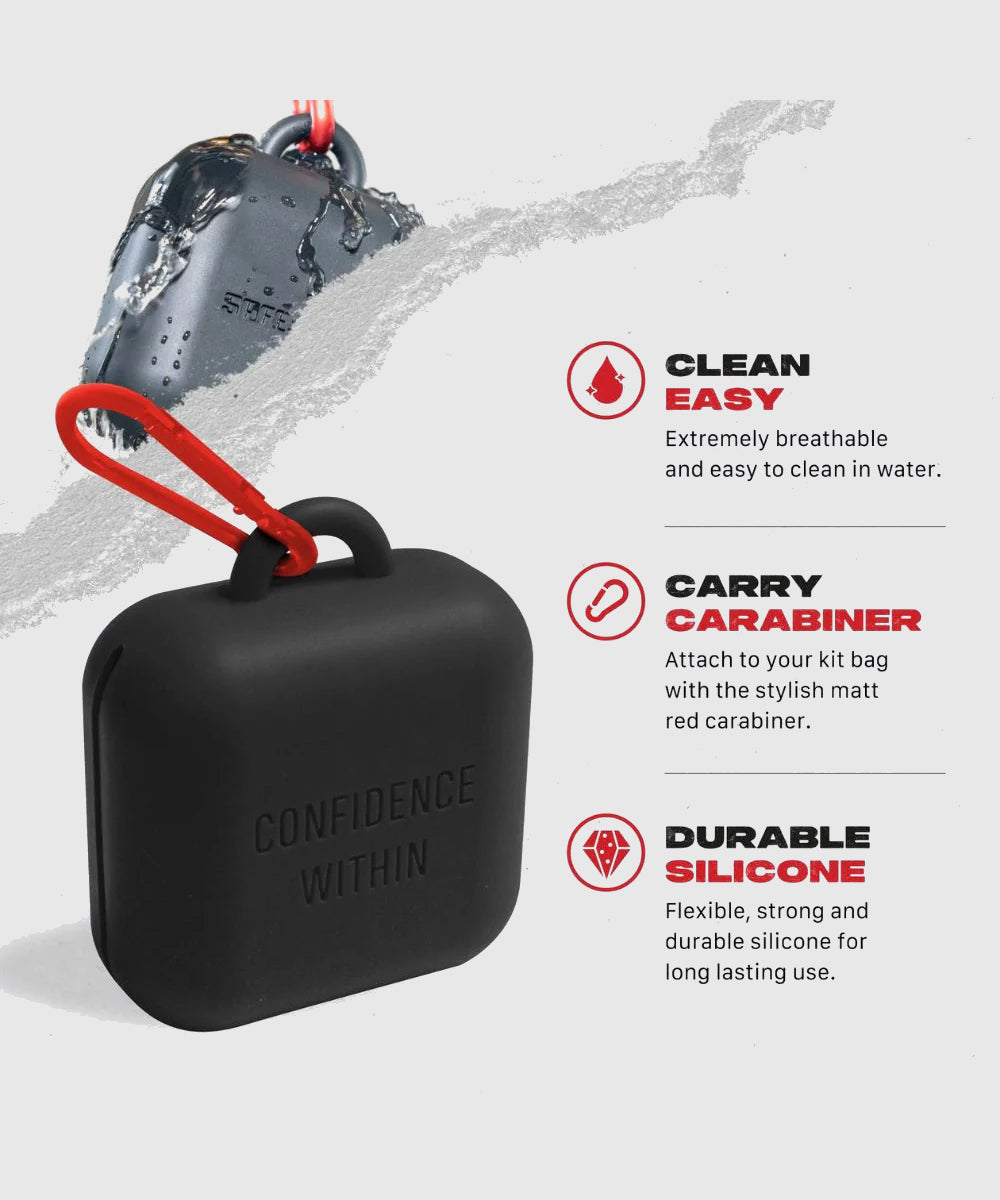 Boîtier Para Protector Bucal Safejawz Silicona – Negro